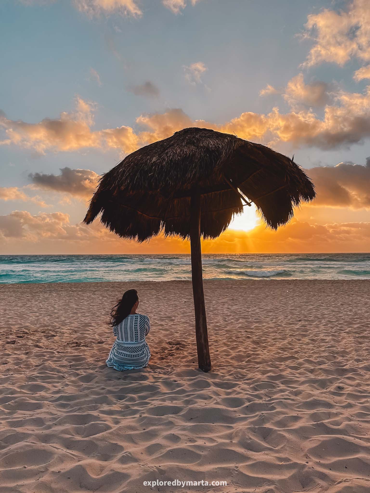 Cancun, Mexico - best things to do in Cancun - sunrise at Playa Delfines