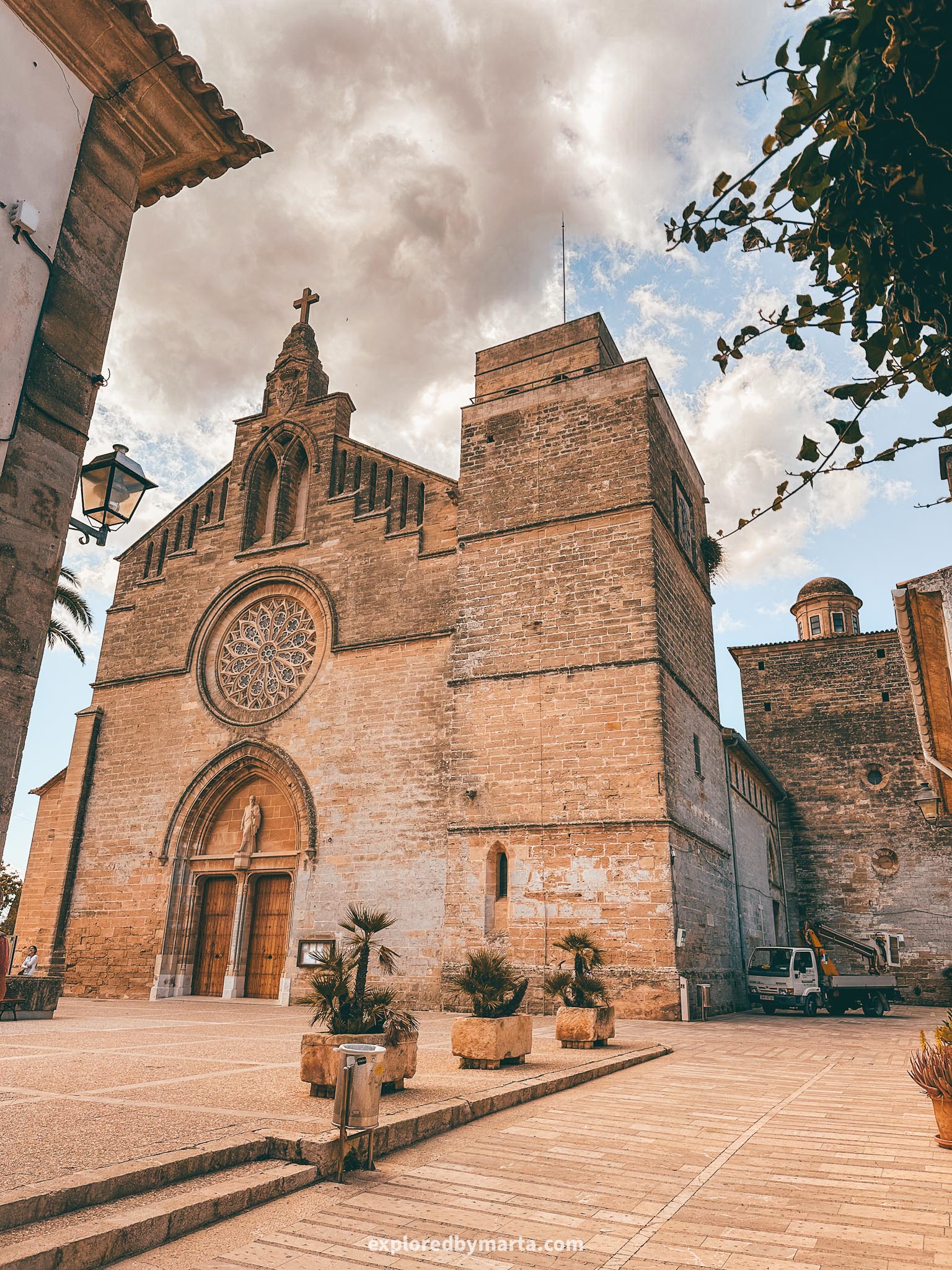 Alcudia Old Town, Mallorca, Spain-Sant Jaume d'Alcúdia Church