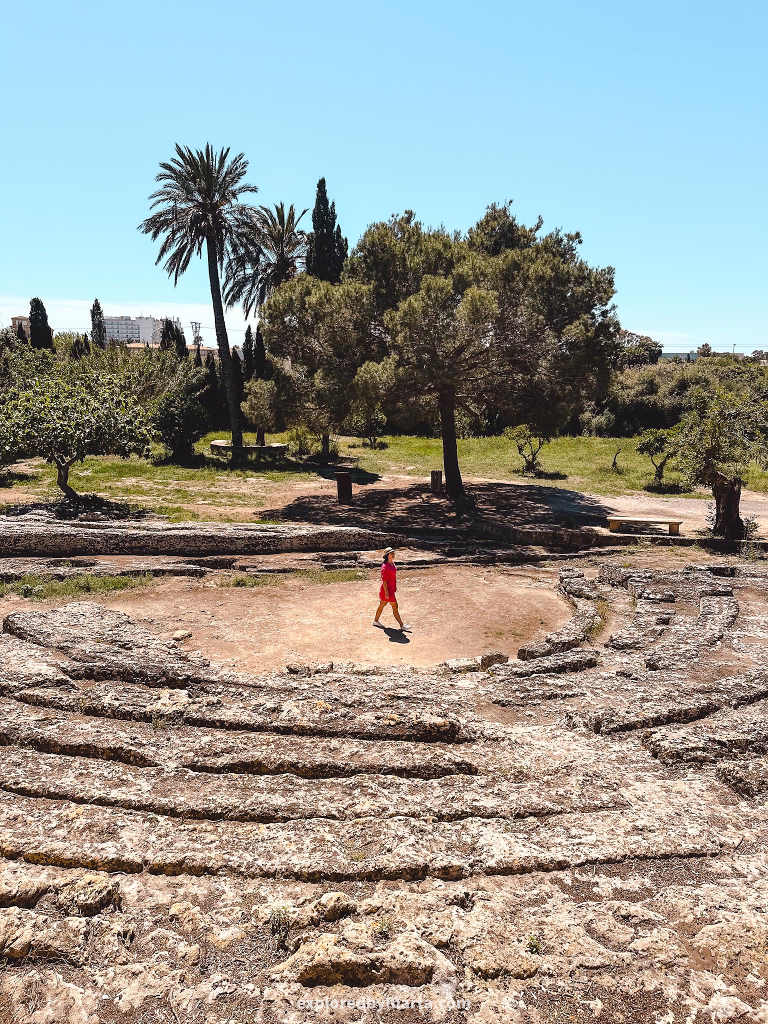 Alcudia Old Town, Mallorca, Spain-ruins of the ancient Roman city - Pollentia