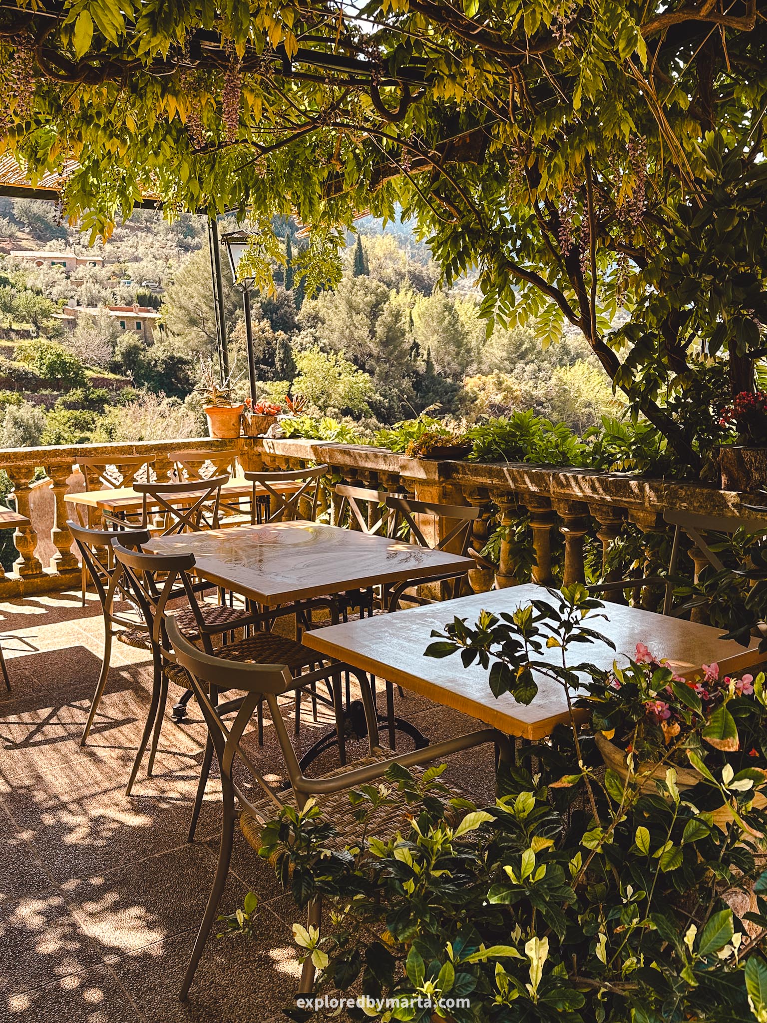 Fornalutx, Mallorca, Spain-lunch with a view of Fornalutx