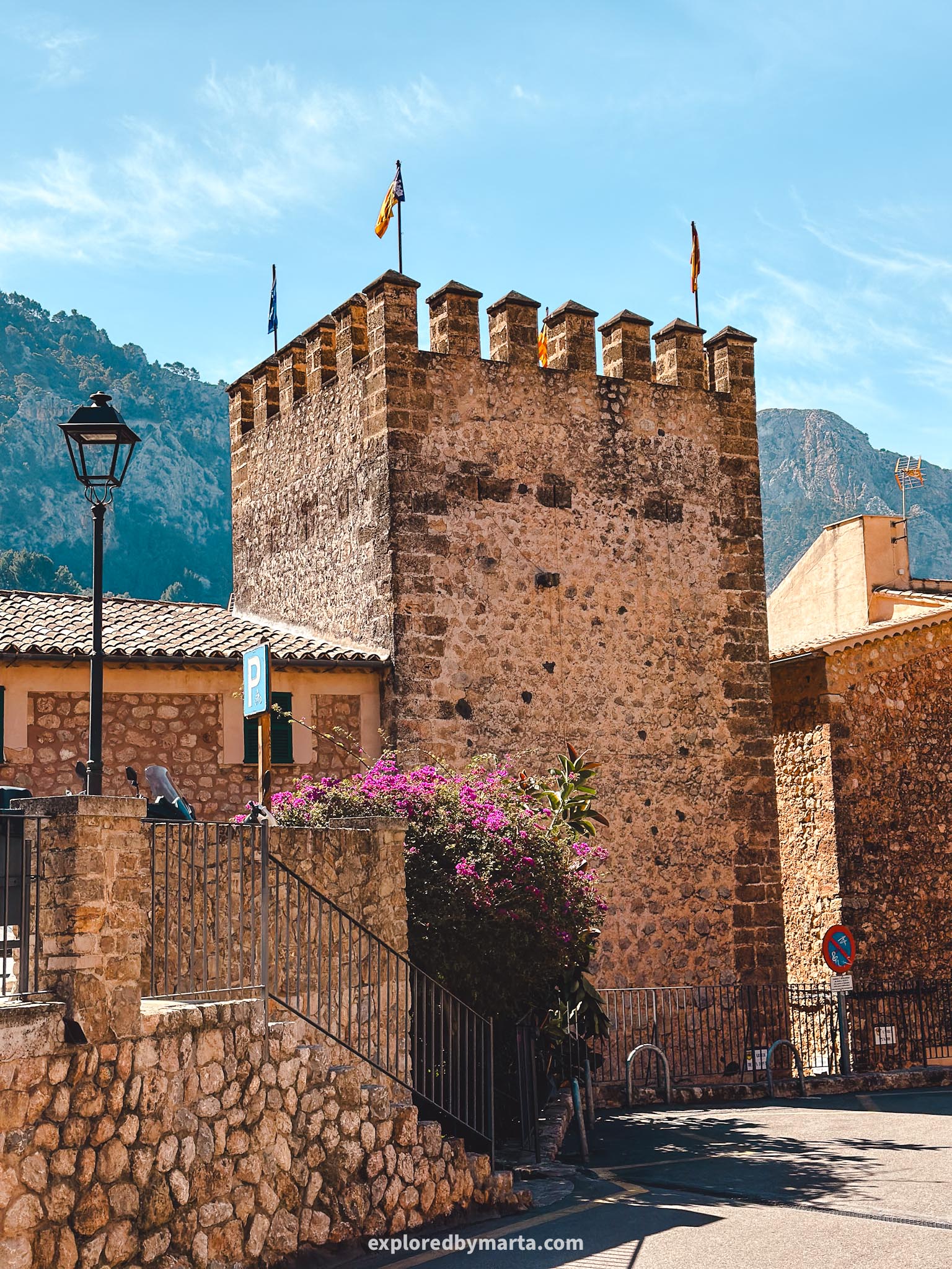 Fornalutx, Mallorca, Spain-medieval defense tower of Fornalutx