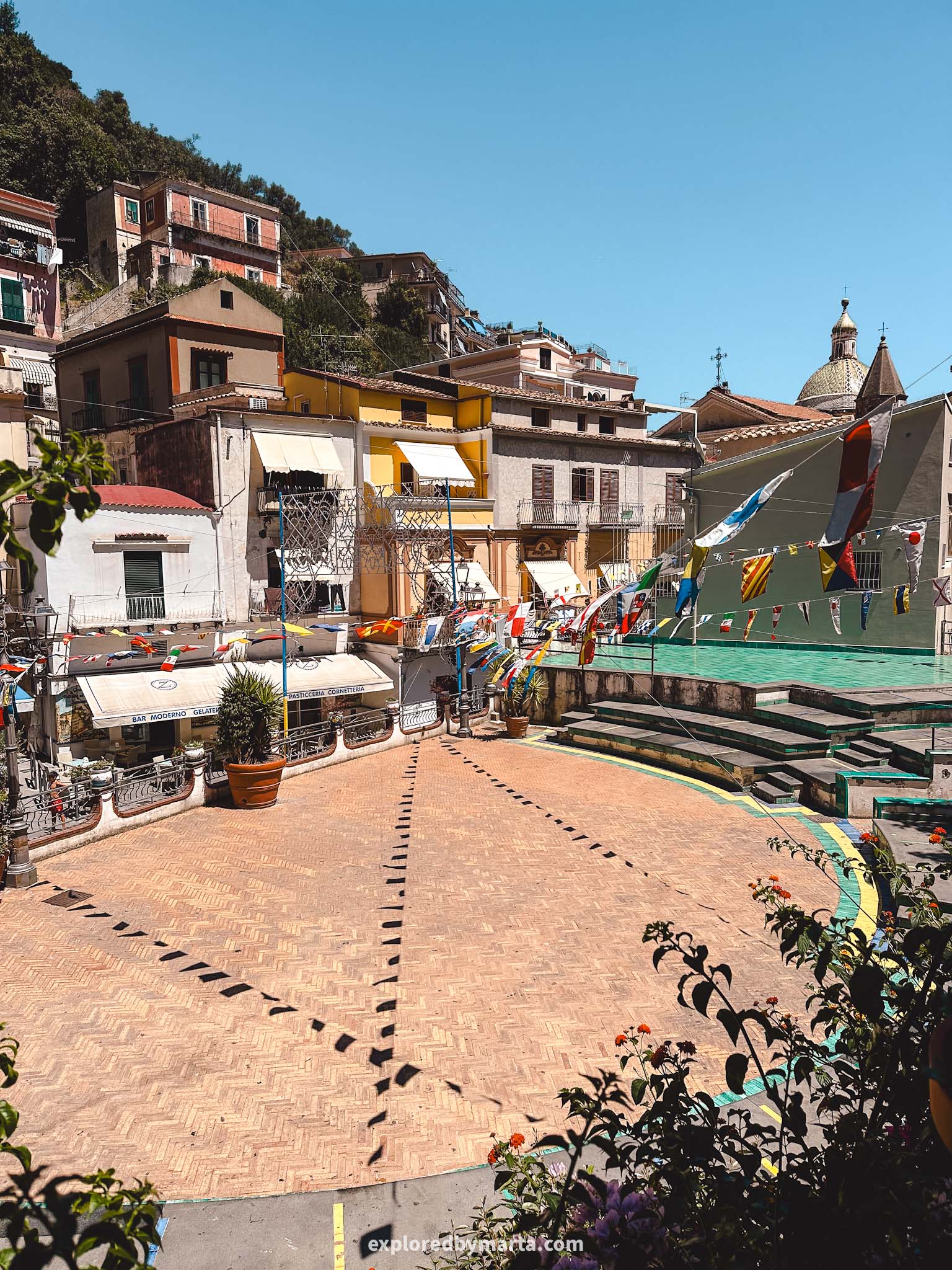 Cetara, Italy-Piazza di San Francesco