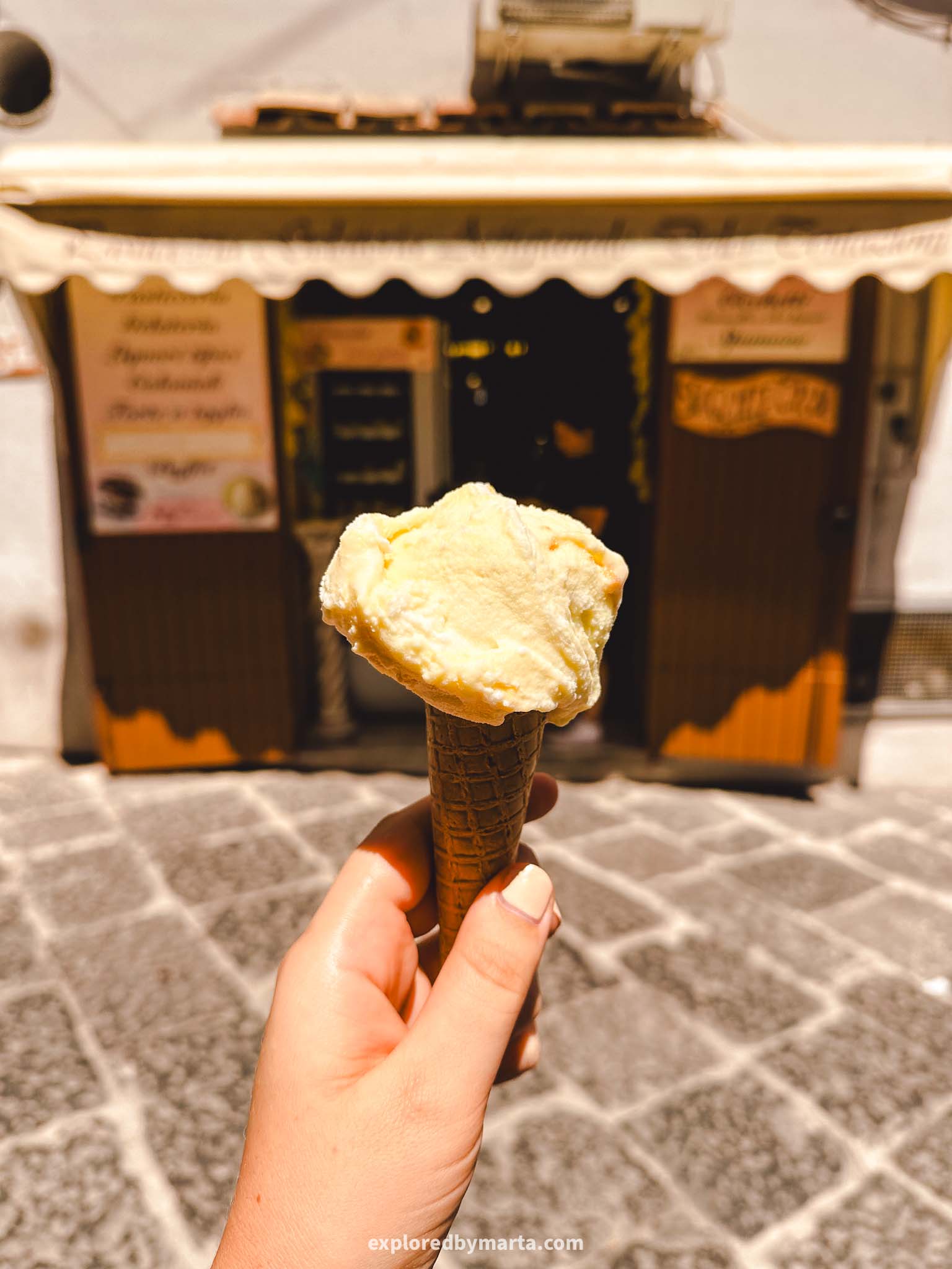Cetara, Italy-gelato in Cetara at Dolci Tentazioni