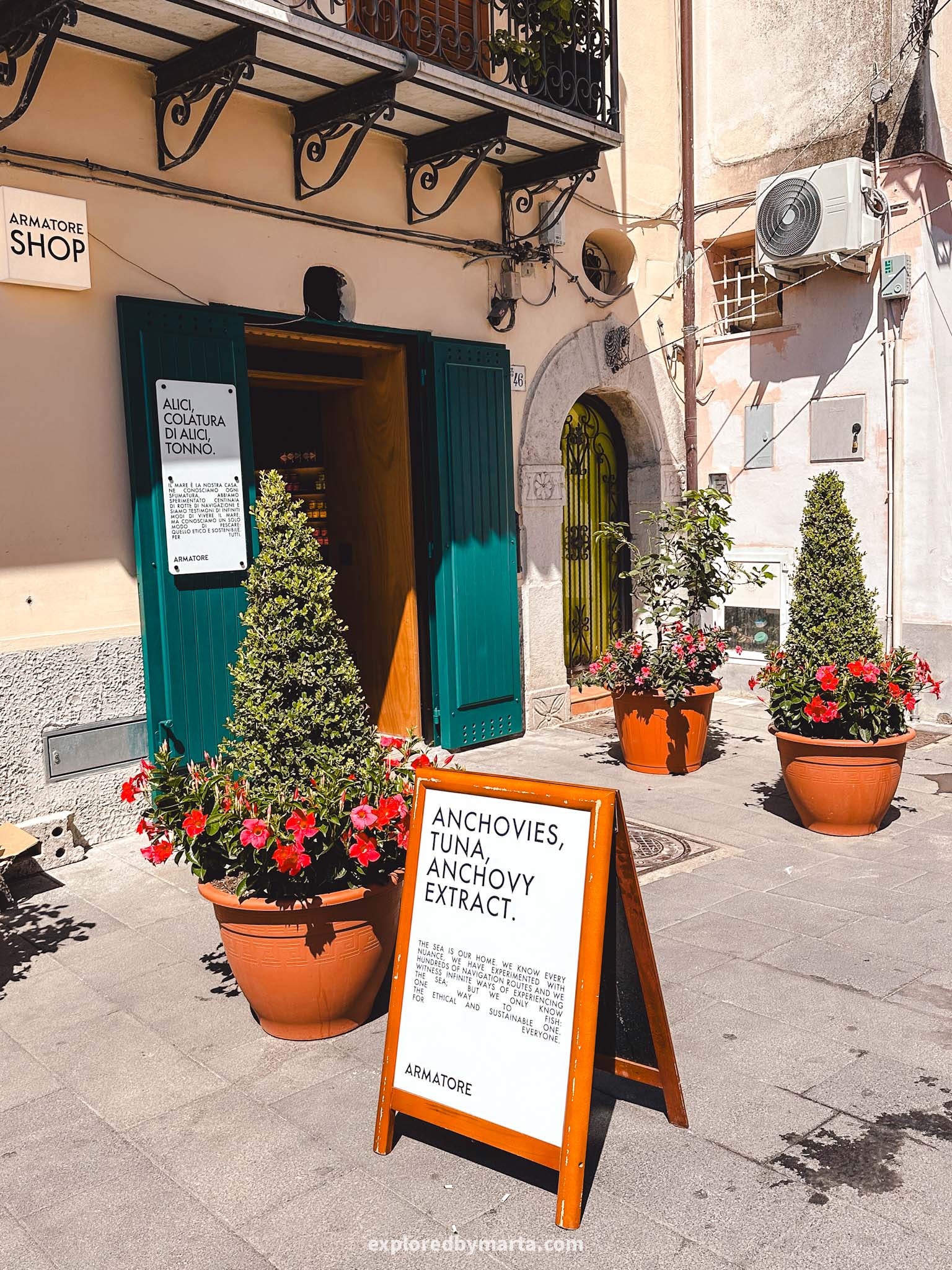 Cetara, Italy-the famous Cetara tuna can be bought in local gourmet shops