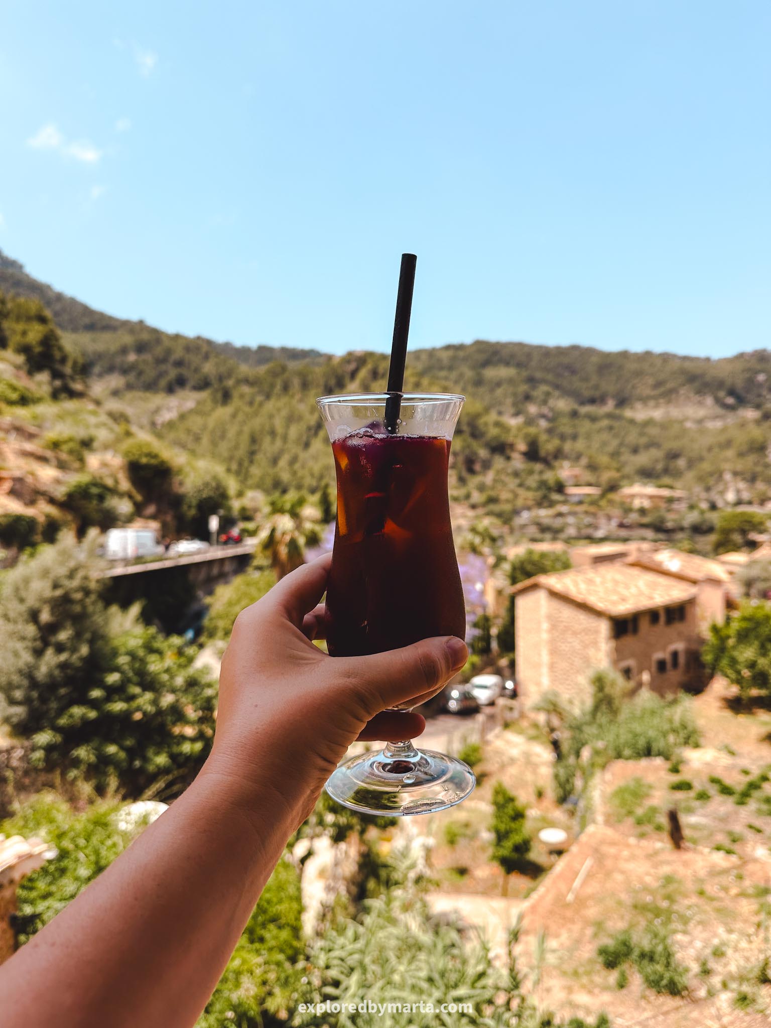 Deià, Mallorca, Spain-lunch with a view at Cafe Deiá