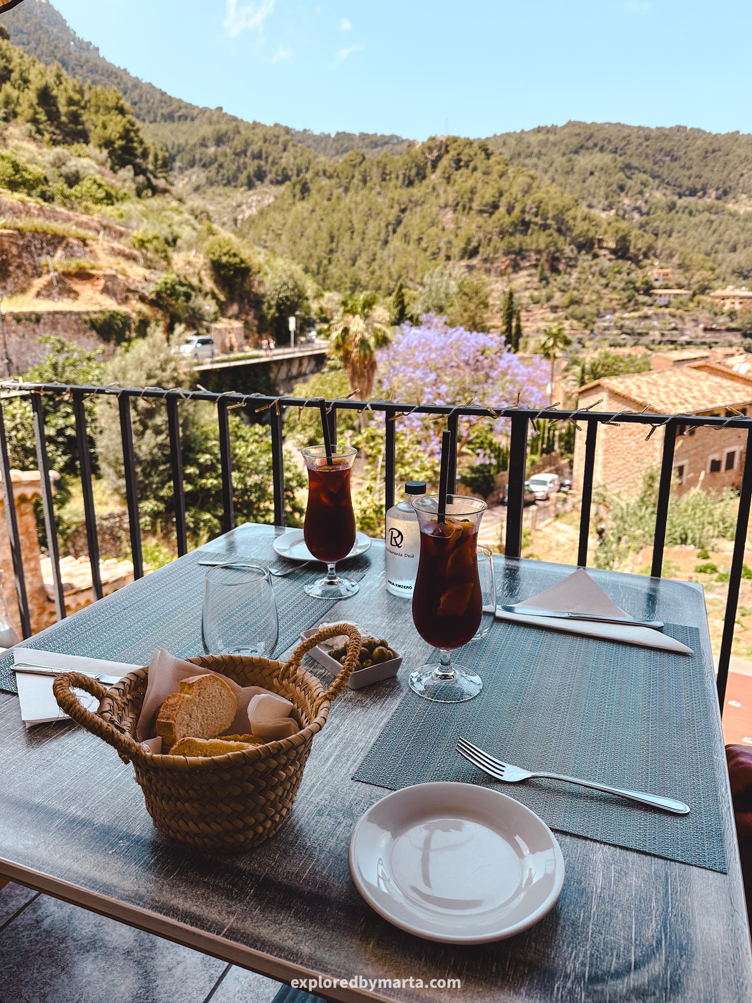 Deià, Mallorca, Spain-lunch with a view at Cafe Deiá