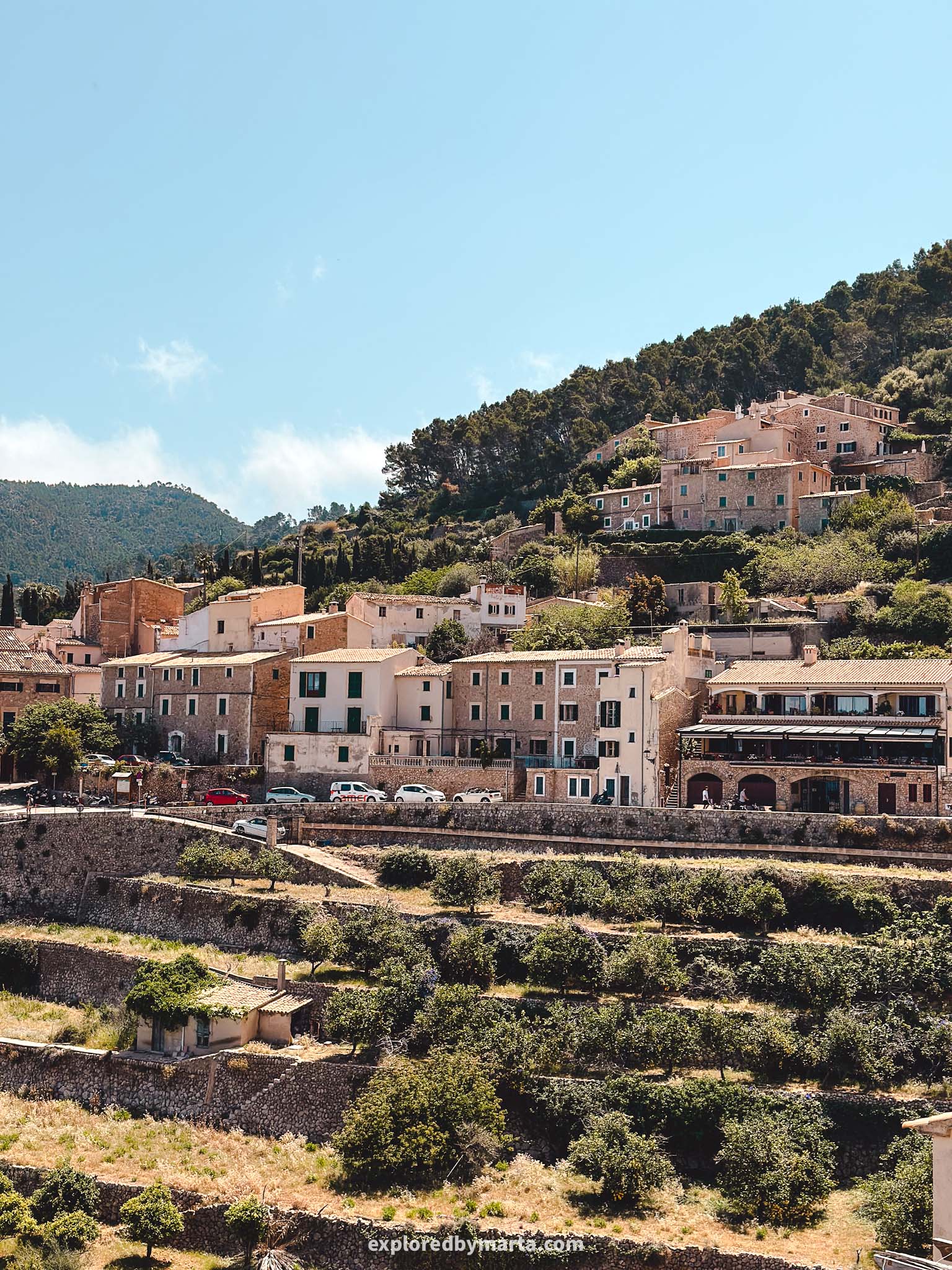 Mallorca, Spain-Banyalbufar village in Mallorca