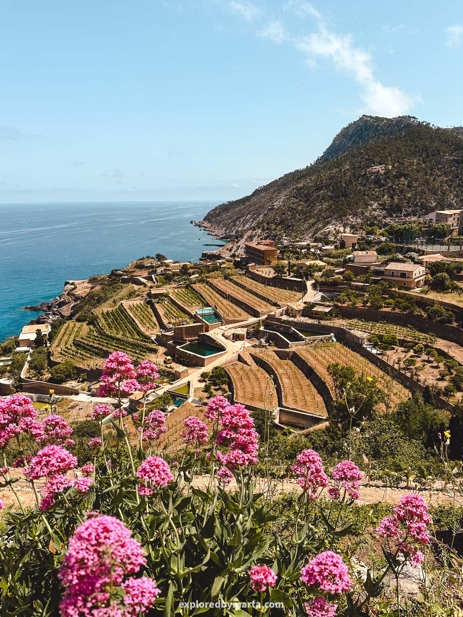 Mallorca, Spain-Banyalbufar village in Mallorca