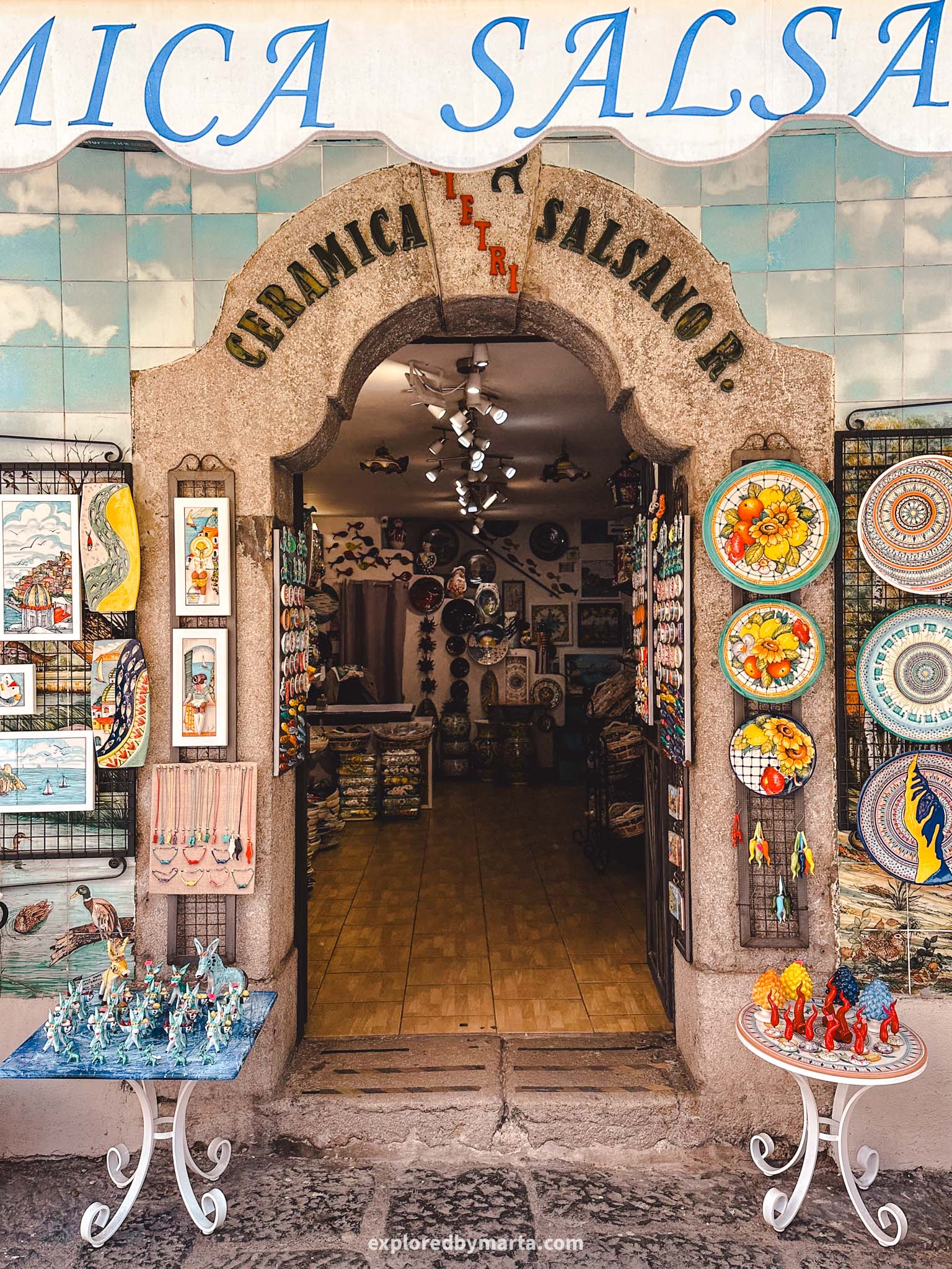 Vietri sul Mare, Italy-main ceramics street Corso Umberto I