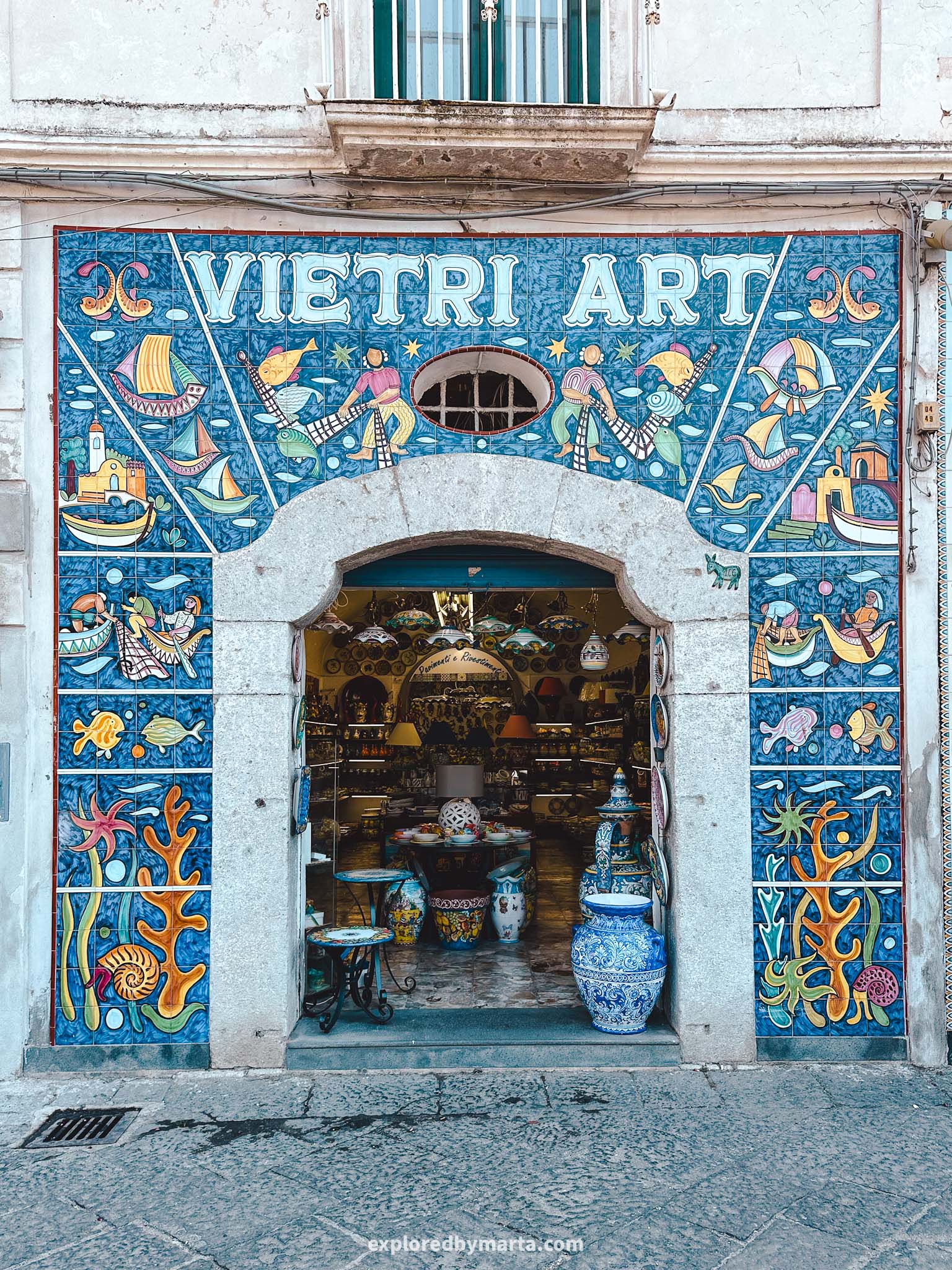 Vietri sul Mare, Italy-main ceramics street Corso Umberto I
