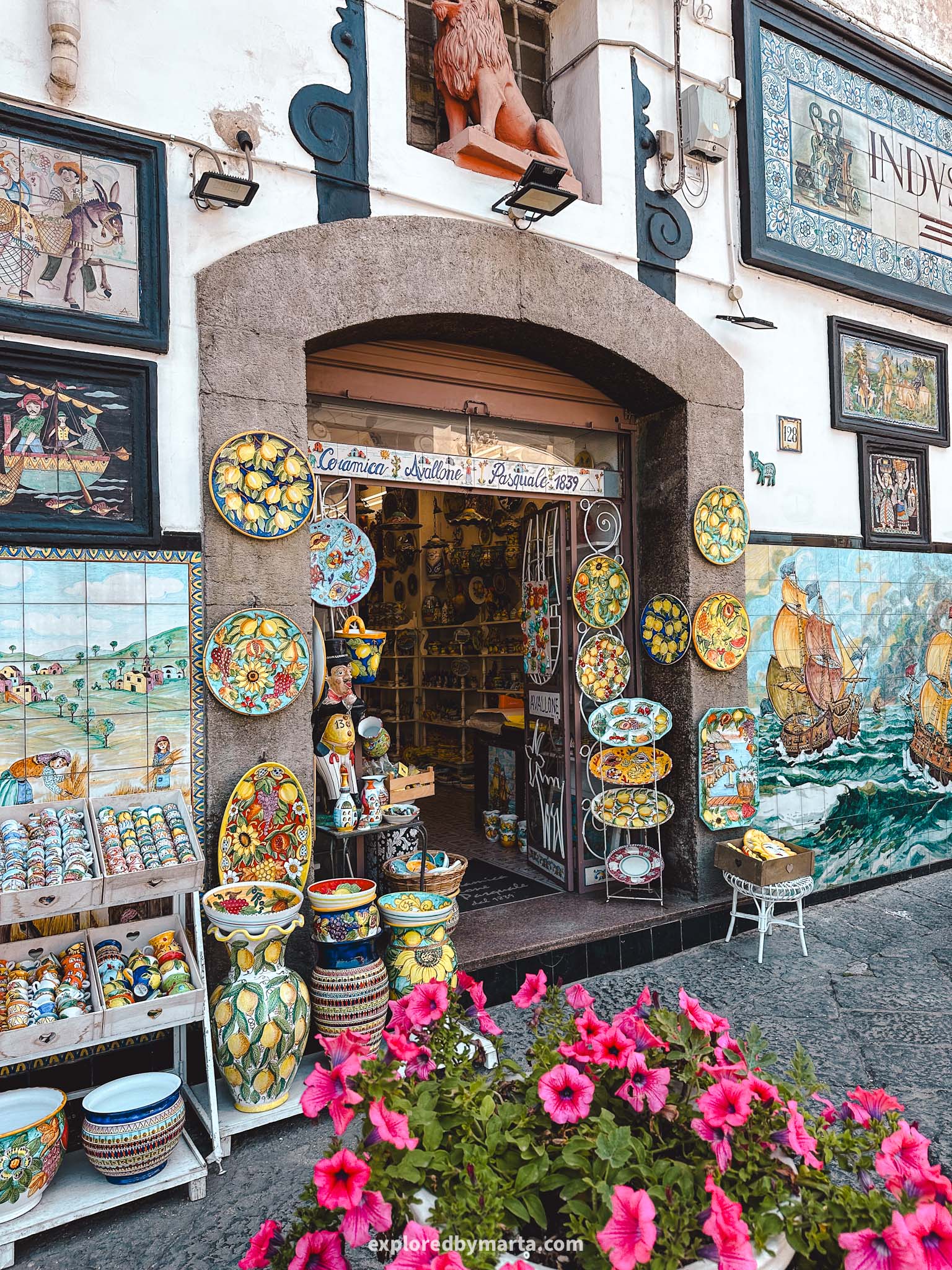 Vietri sul Mare, Italy-main ceramics street Corso Umberto I