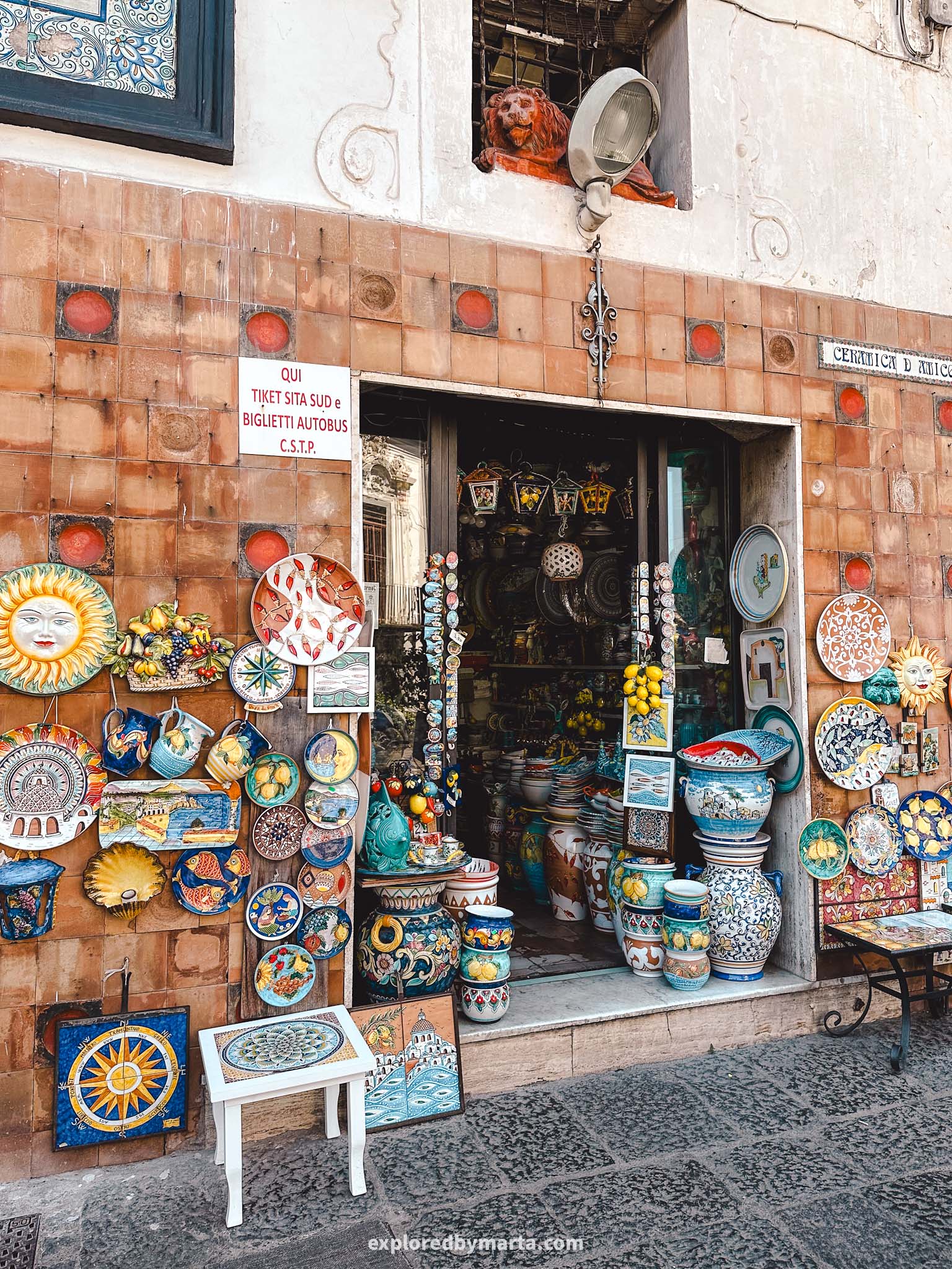 Vietri sul Mare, Italy-main ceramics street Corso Umberto I