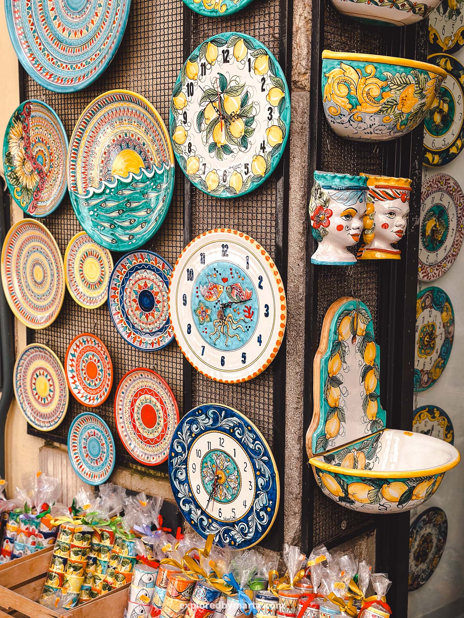 Vietri sul Mare, Italy-shopping local ceramics in Vietri sul Mare