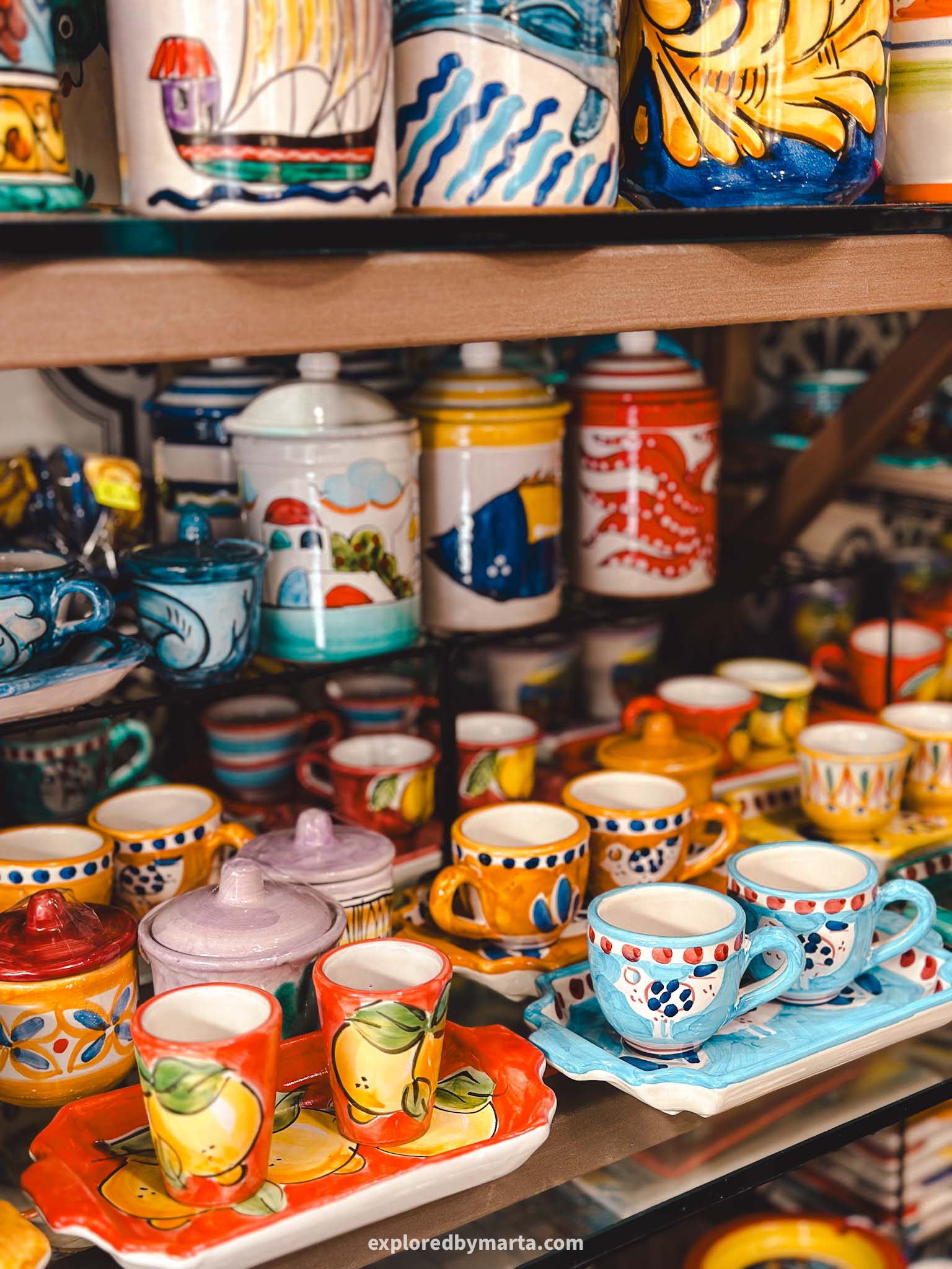 Vietri sul Mare, Italy-shopping local ceramics in Vietri sul Mare