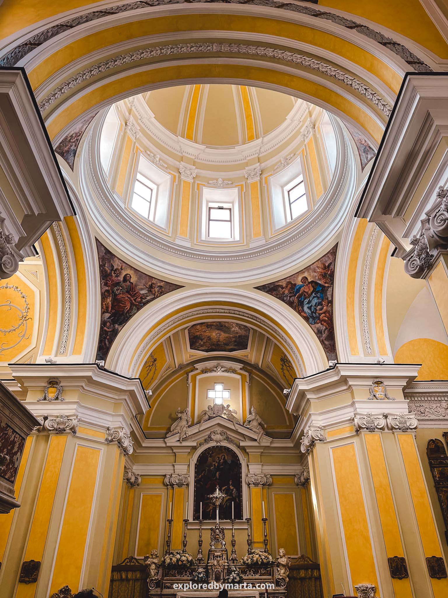 Vietri sul Mare, Italy-the 17th-century Church of St. John the Baptist