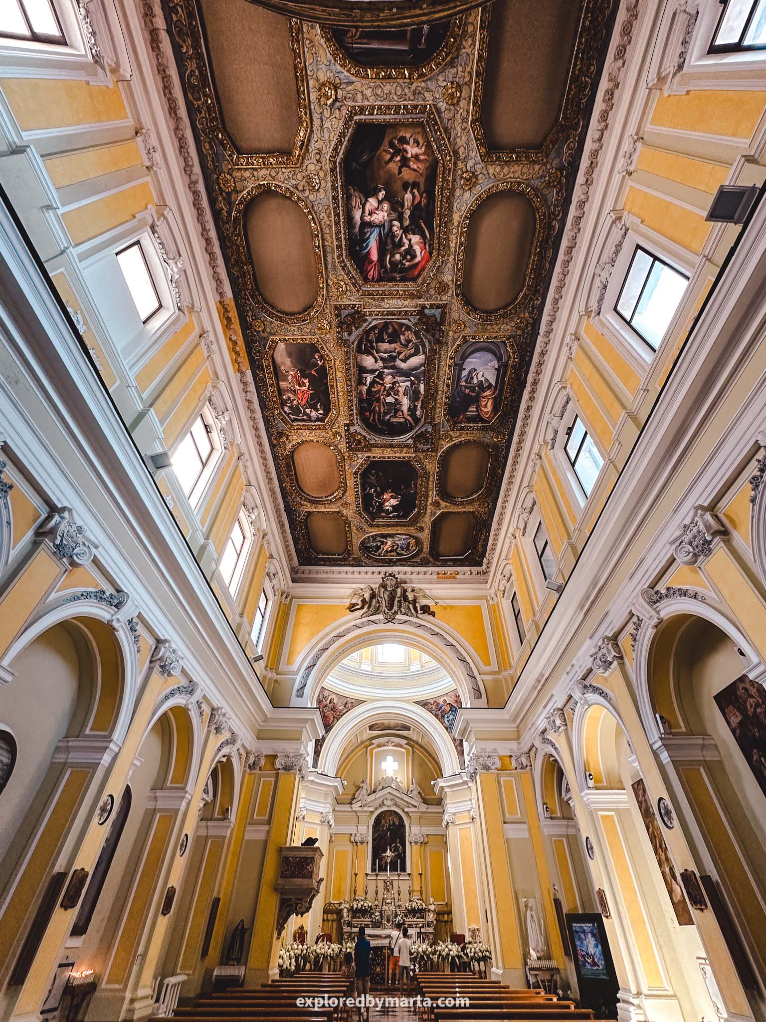 Vietri sul Mare, Italy-the 17th-century Church of St. John the Baptist