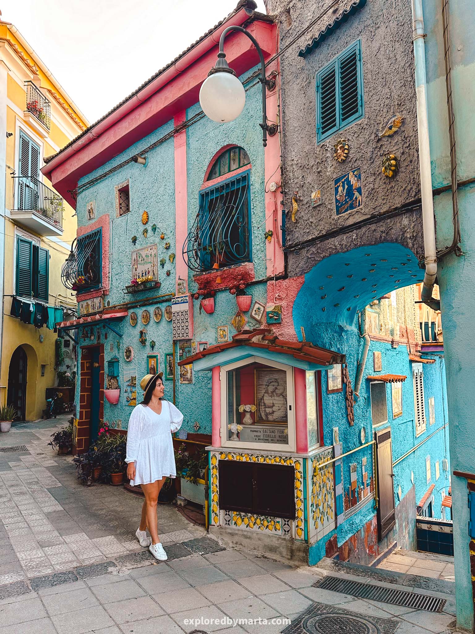 Vietri sul Mare, Italy-the colorful Casa Colorata house