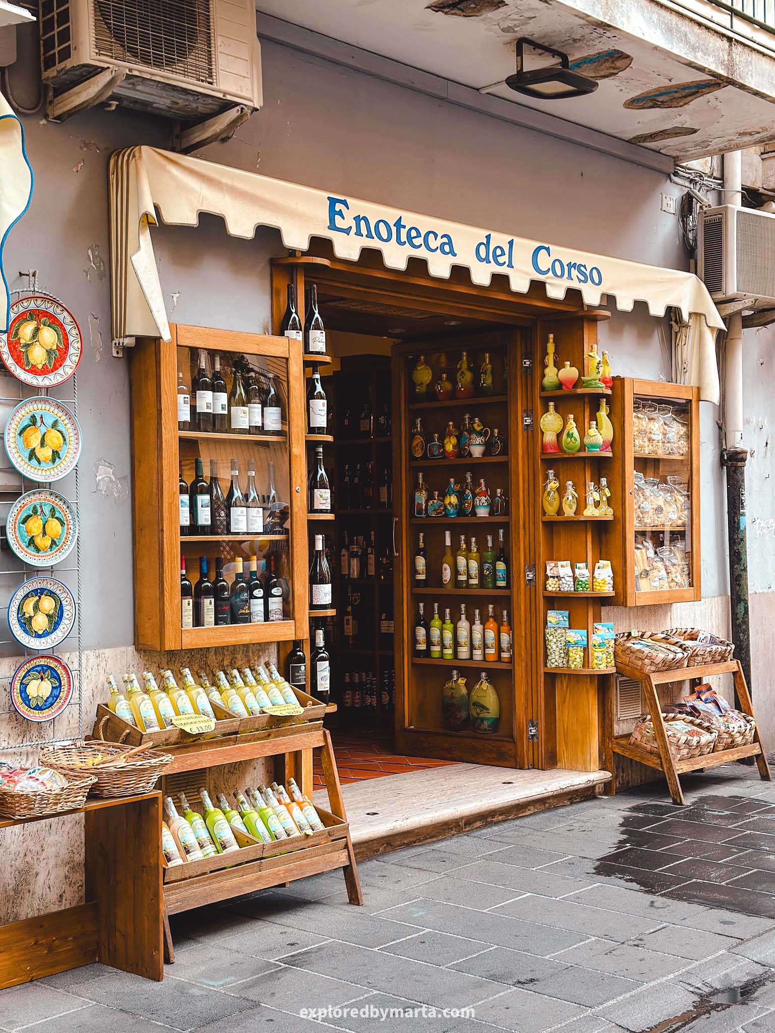Maiori, Italy-shopping on Corso Reginna in Maiori
