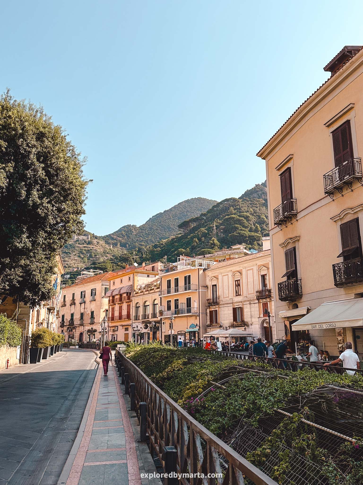 Maiori, Italy-shopping on Corso Reginna in Maiori