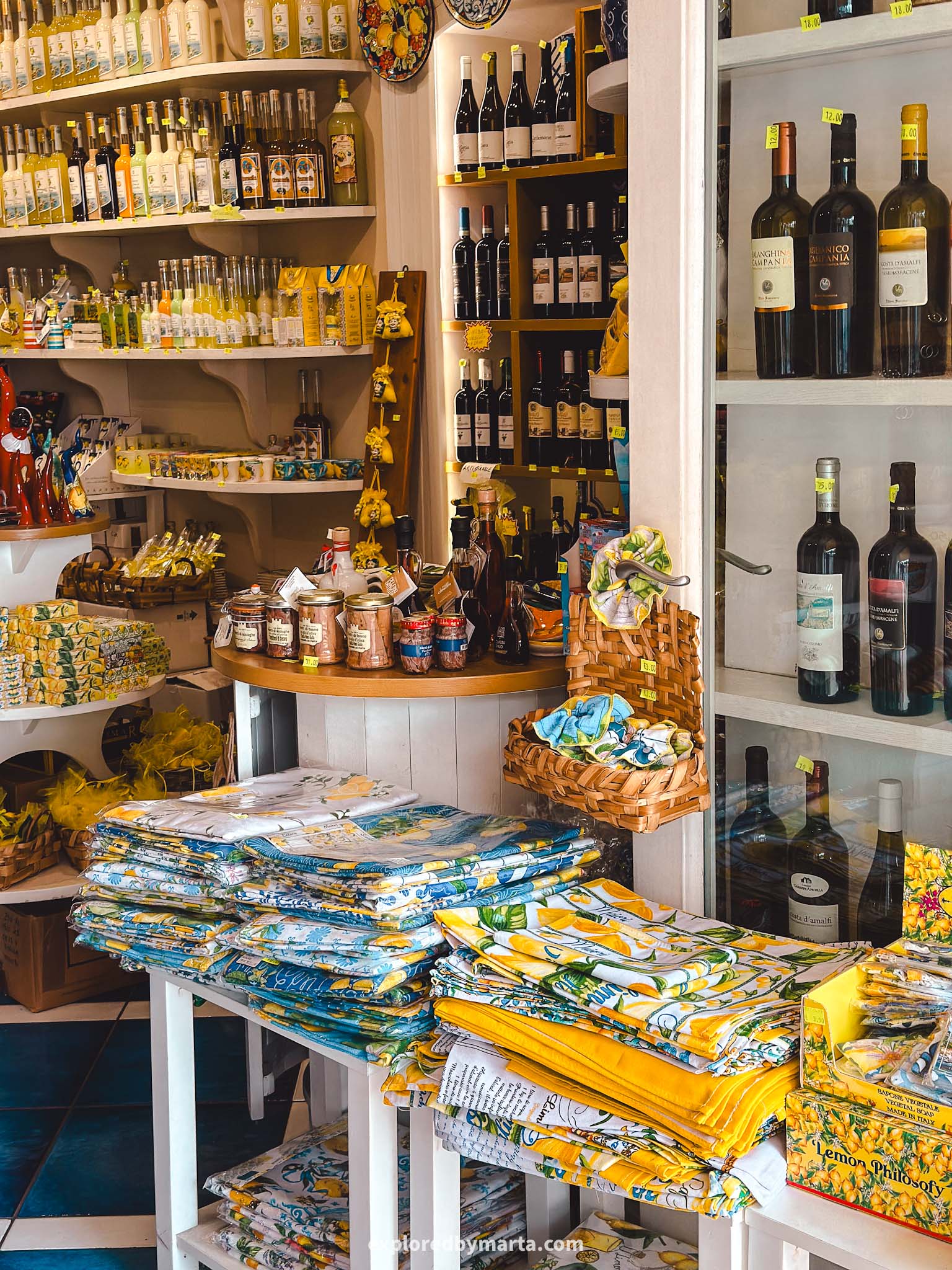 Maiori, Italy-shopping on Corso Reginna in Maiori