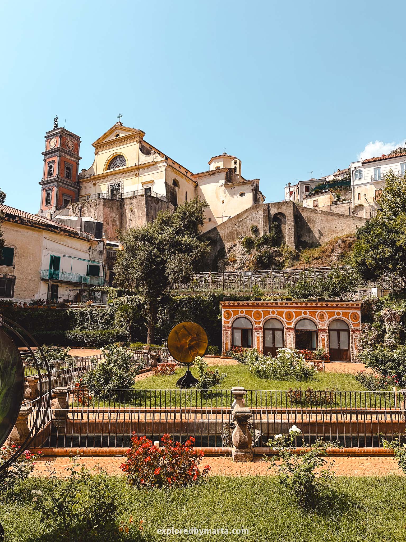 Maiori, Italy-the historic Palazzo Mezzacapo Gardens in Maiori