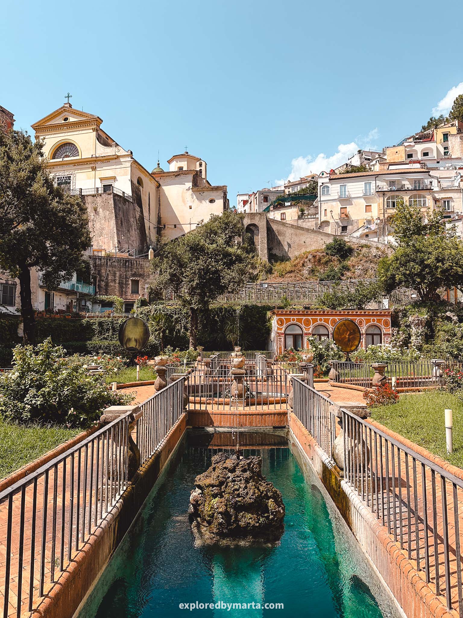 Maiori, Italy-the historic Palazzo Mezzacapo Gardens in Maiori