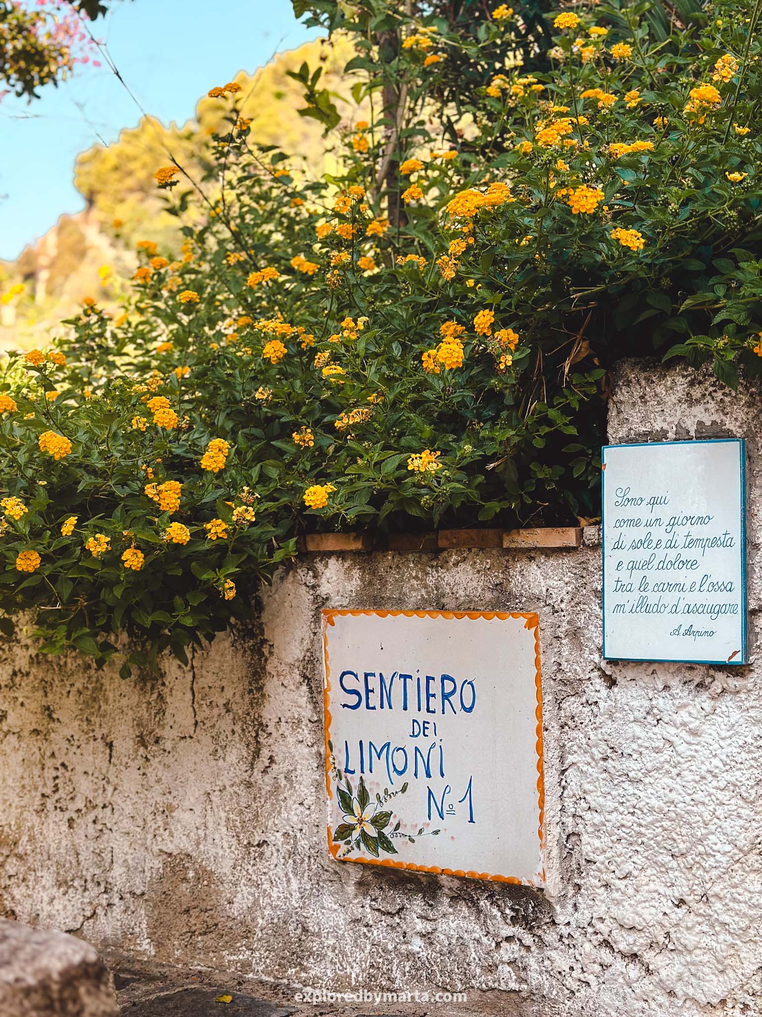 Minori, Italy-Sentiero dei Limoni or Path of the Lemons on the Amalfi Coast