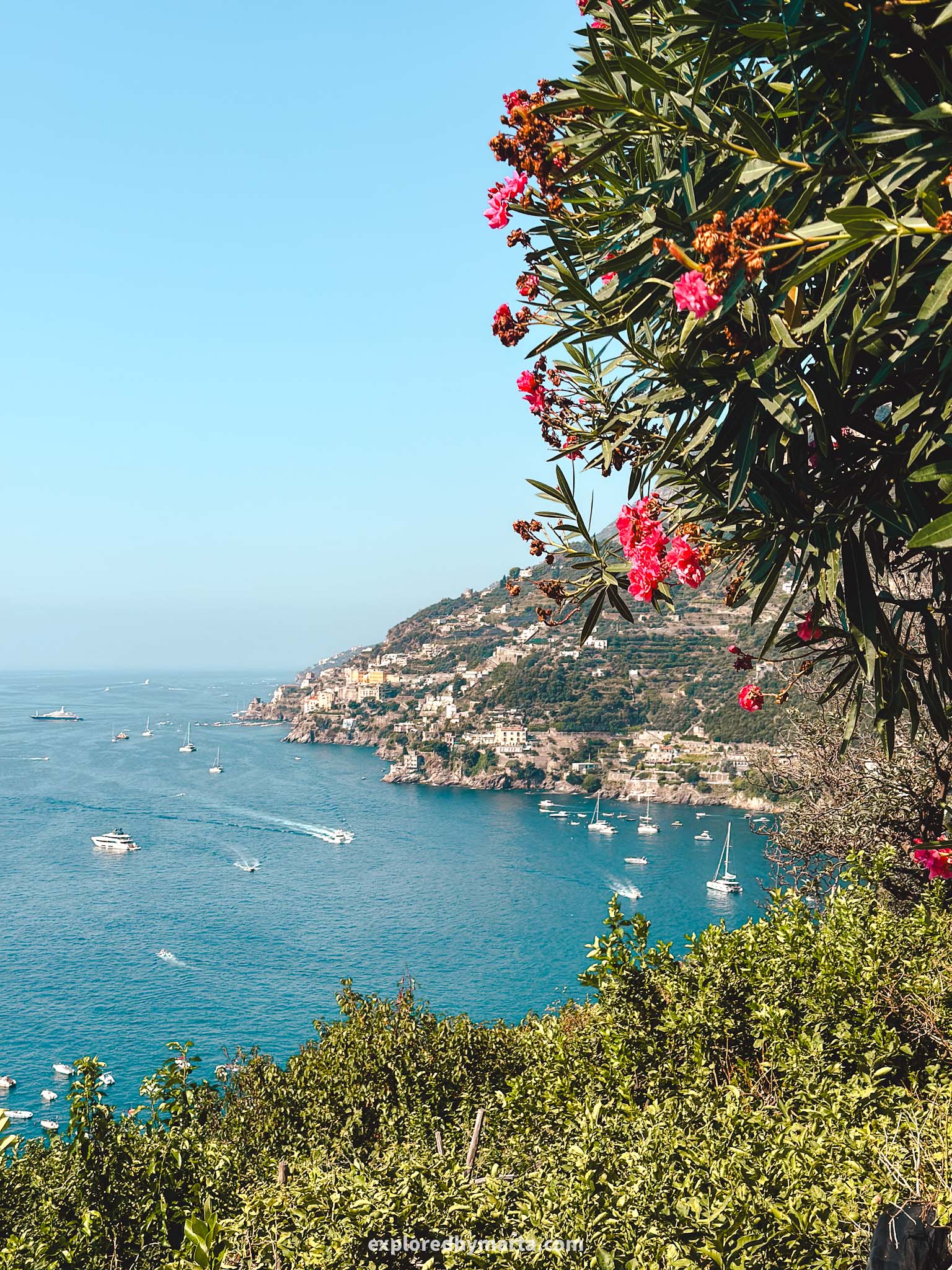 Minori, Italy-Sentiero dei Limoni or Path of the Lemons on the Amalfi Coast