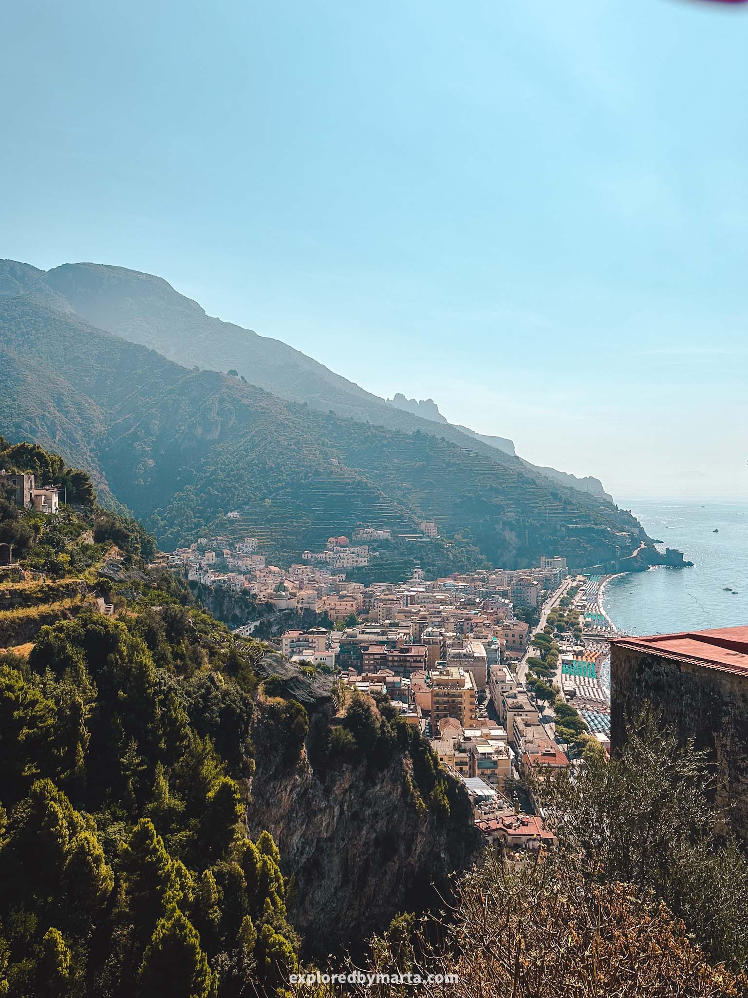 Minori, Italy-Sentiero dei Limoni or Path of the Lemons on the Amalfi Coast
