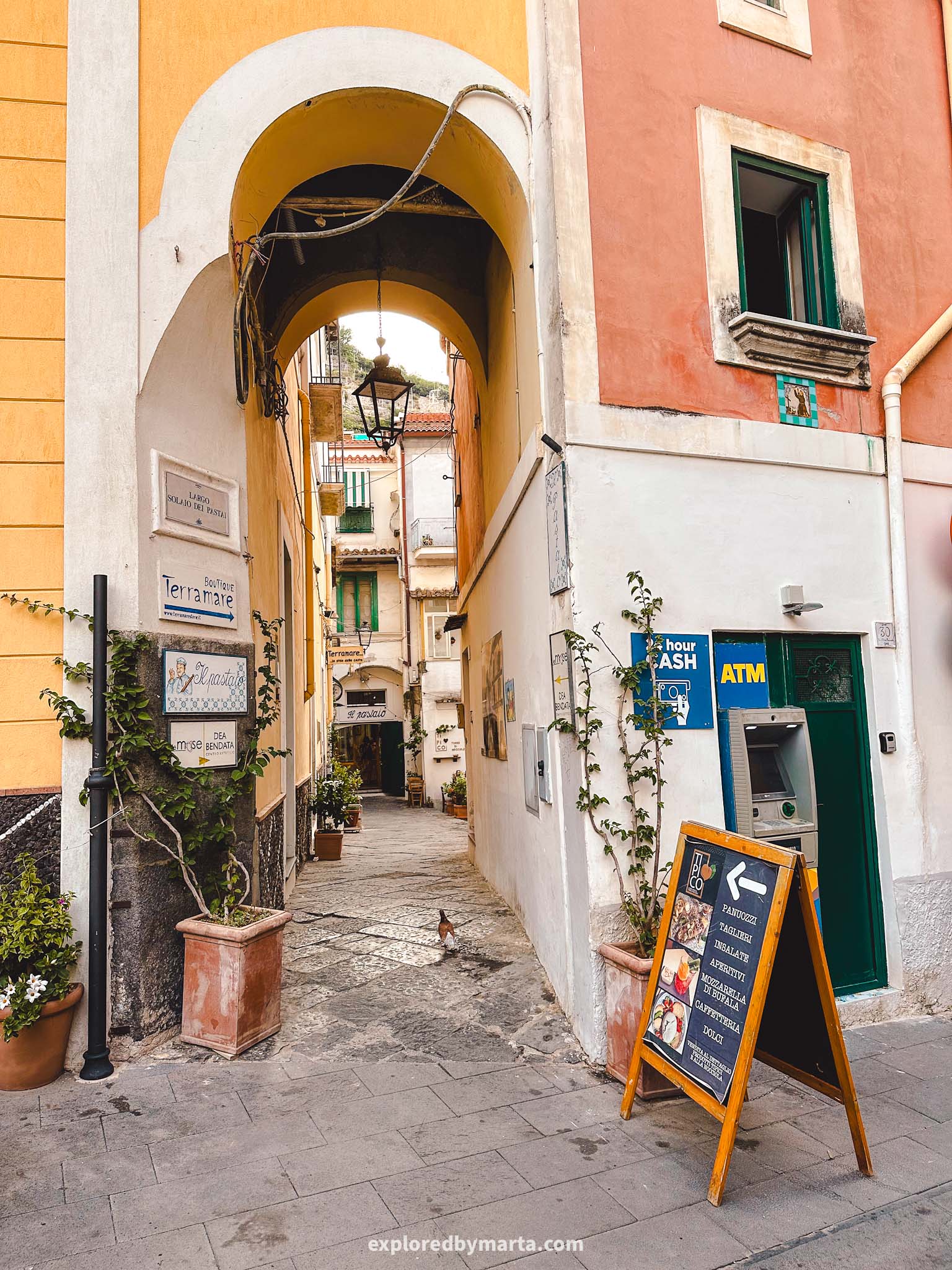 Minori, Italy-shopping at Corso Vittorio Emanuele in Minori