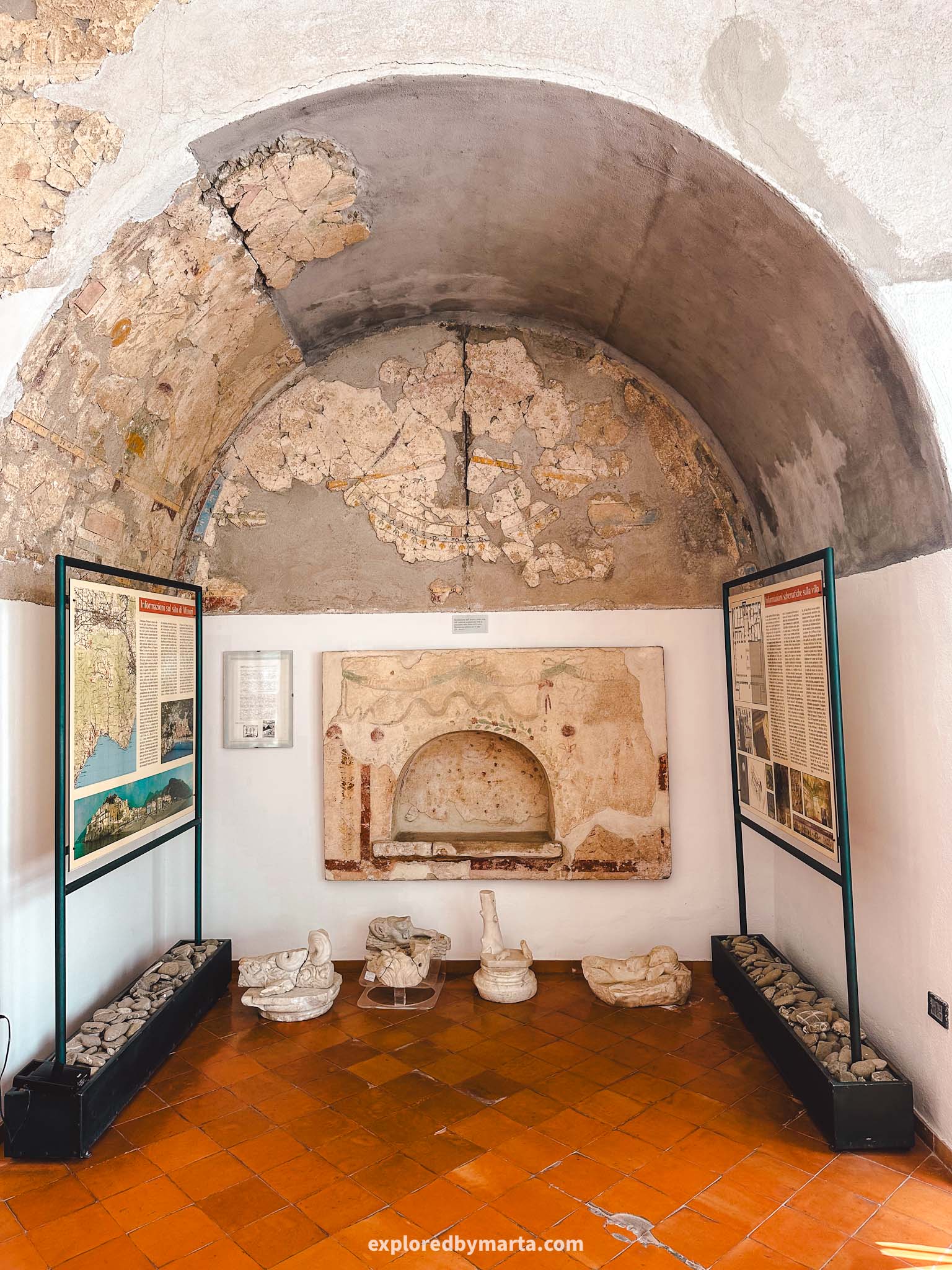 Minori, Italy-the 1st-century Villa Romana in Minori