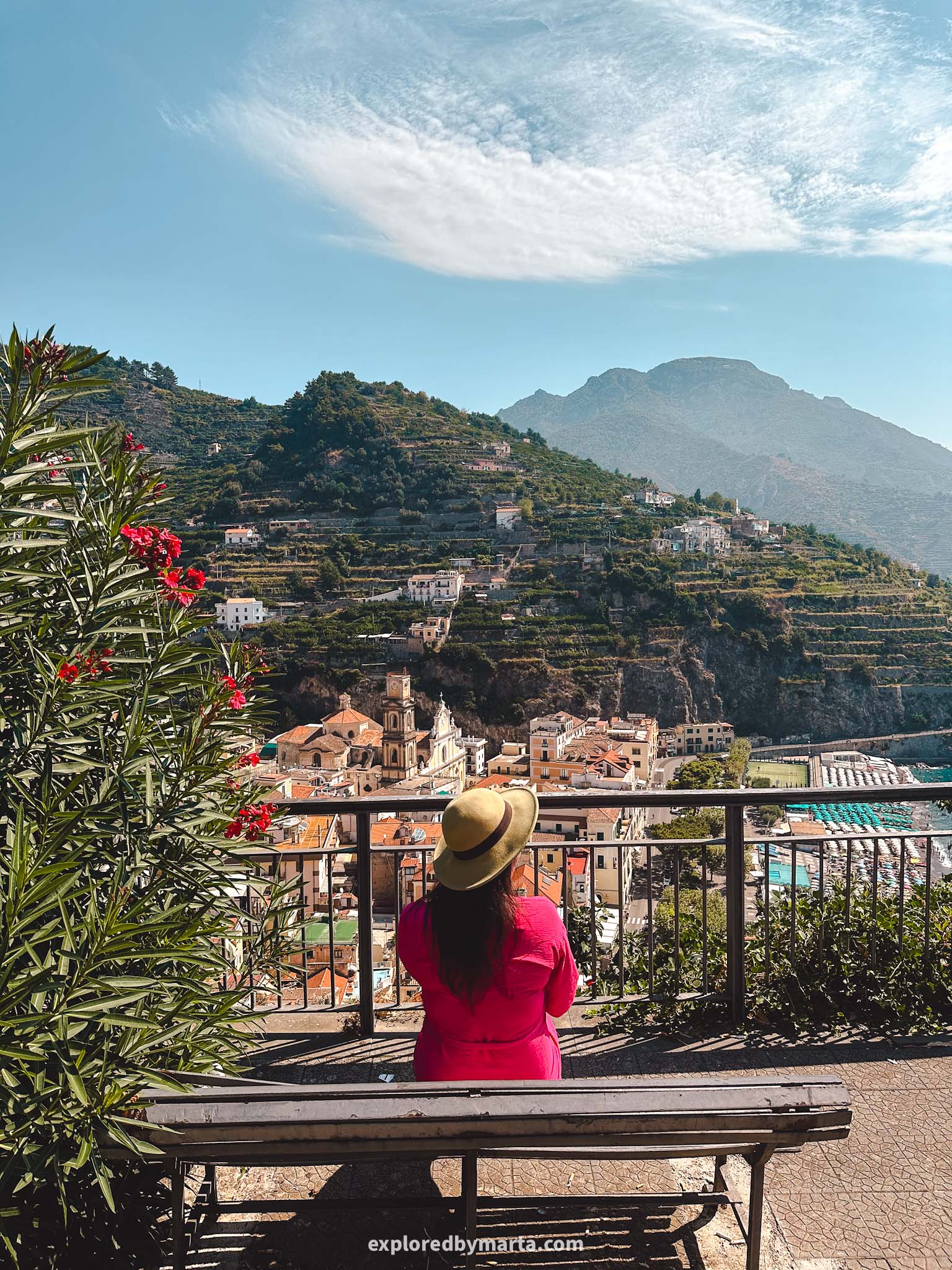 Minori, Italy-view of Minori from the cemetery