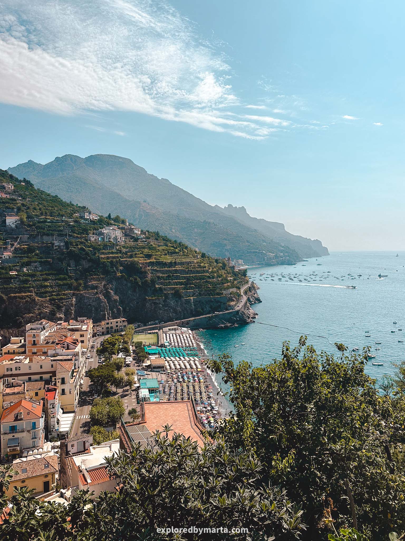 Minori, Italy-view of Minori from the cemetery