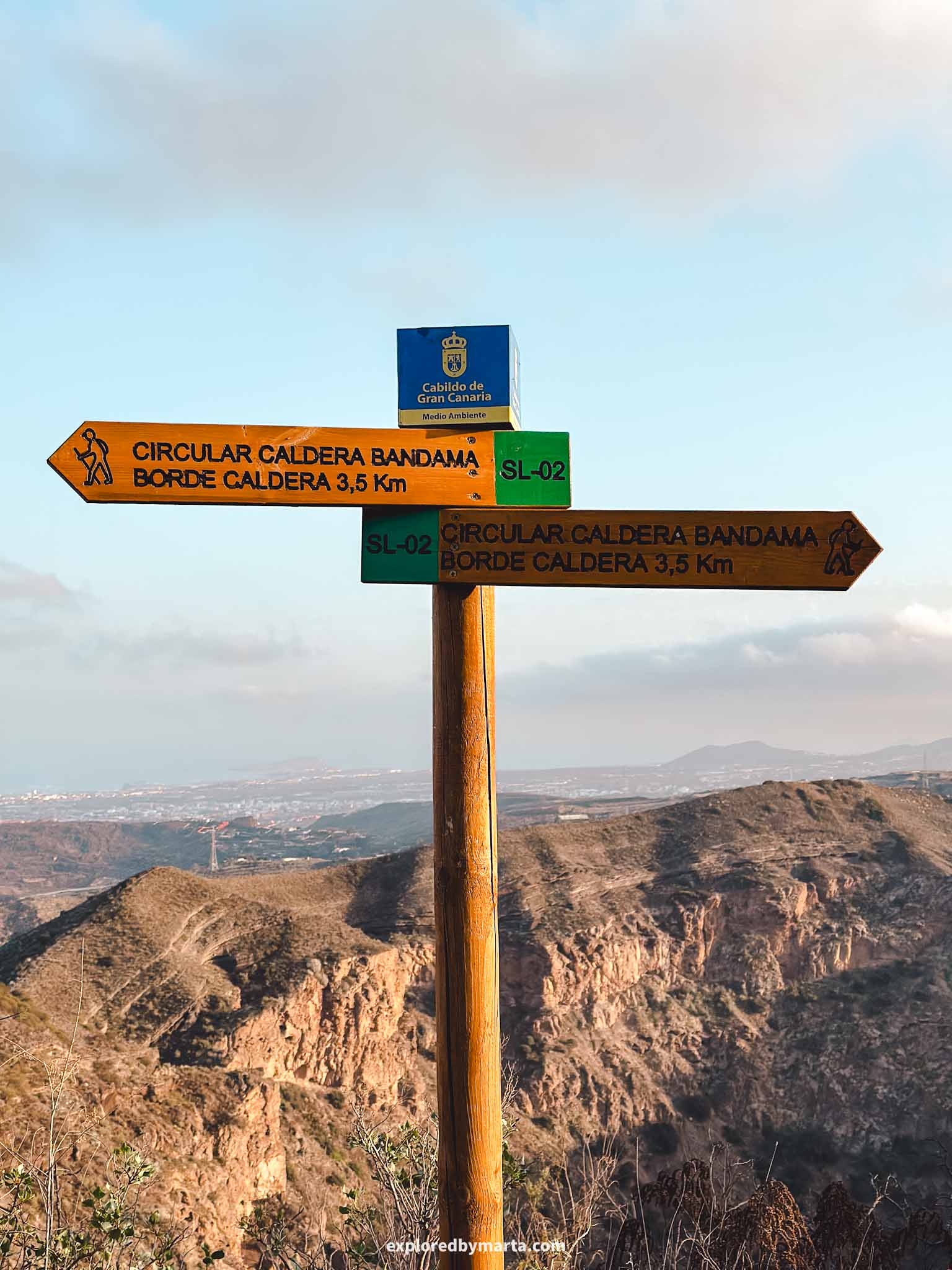 Gran Canaria, Spain-Caldera de Bandama circular hike around the rim of the crater in Gran Canaria