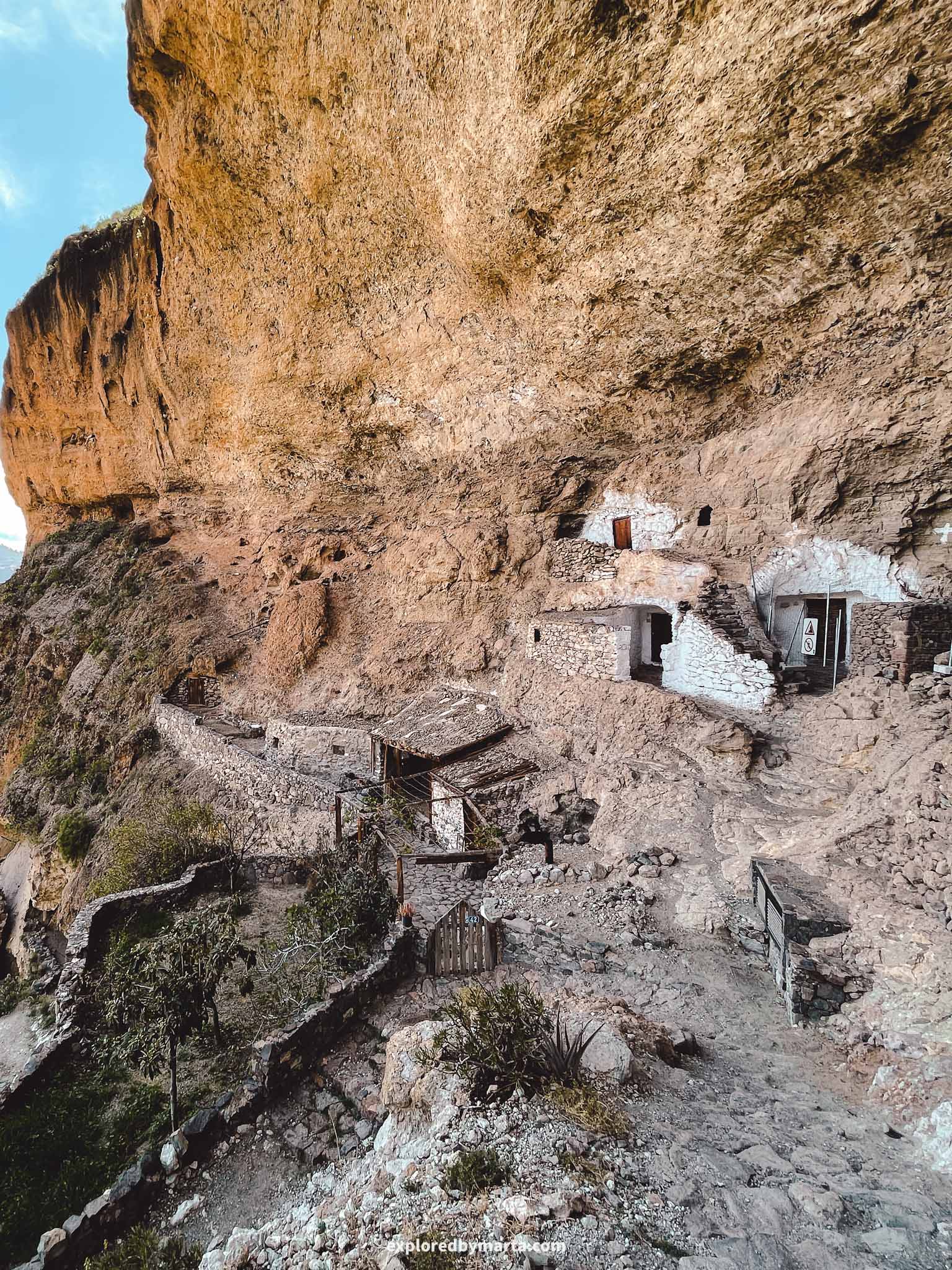 Gran Canaria, Spain-Cuevas de Acusa Seca caves in Gran Canaria