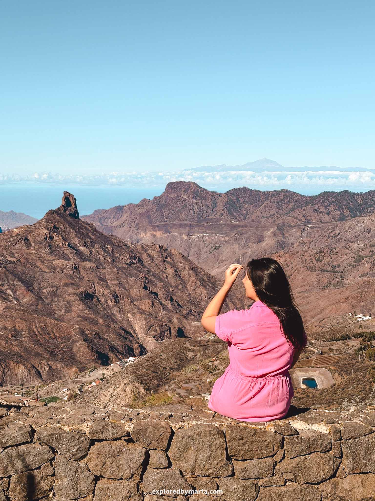 Gran Canaria, Spain-Mirador Degollada de Becerra viewpoint in Gran Canaria