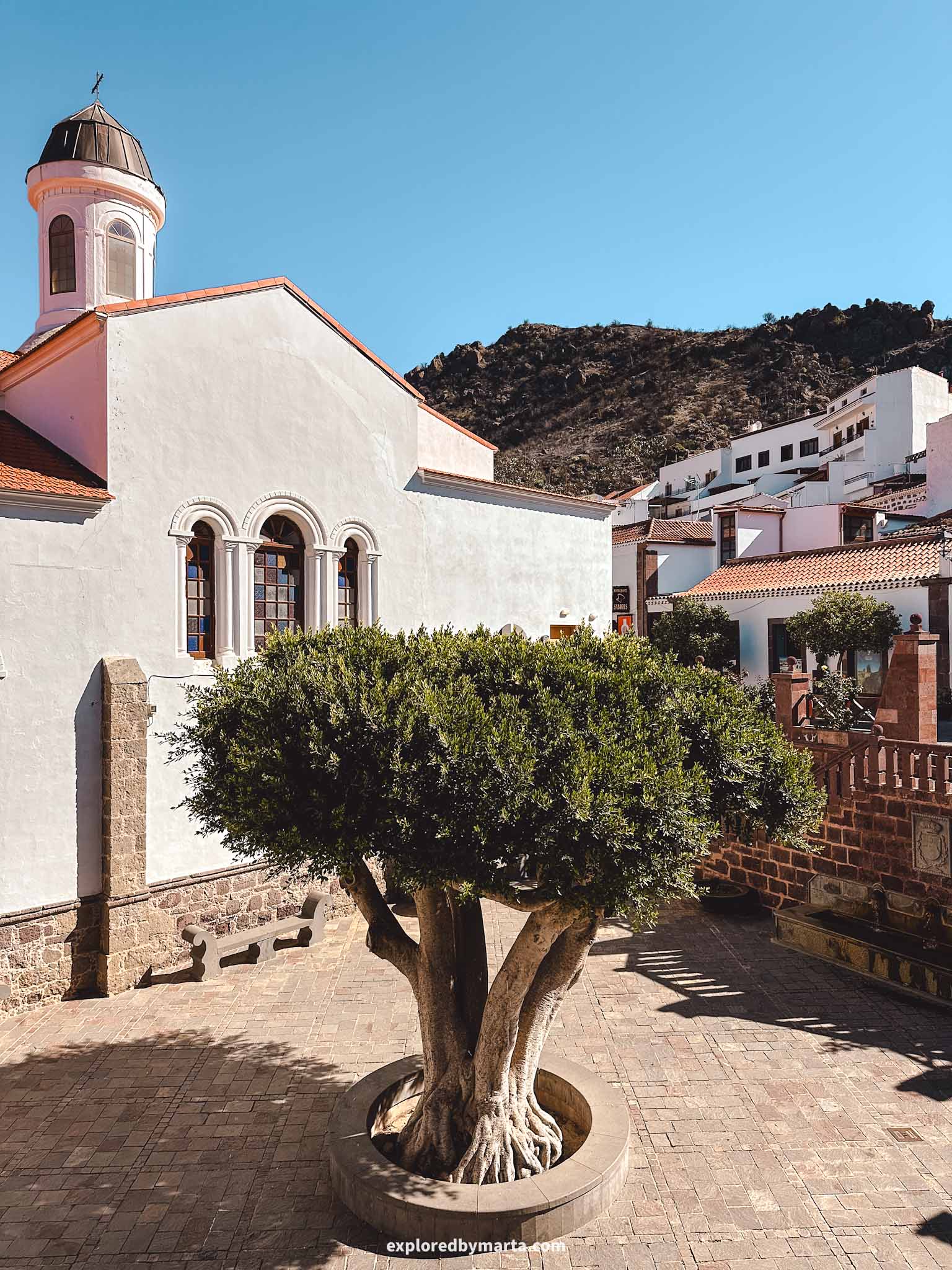 Gran Canaria, Spain-Tejeda mountain village in Gran Canaria offers spectacular views of the mountains