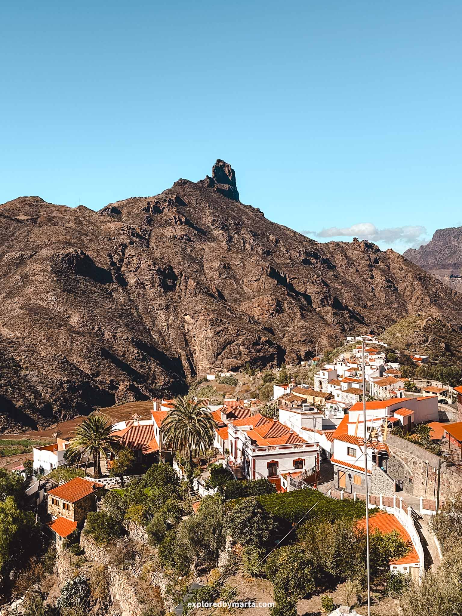 Gran Canaria, Spain-Tejeda village is one of the most beautiful villages in Gran Canaria, Spain