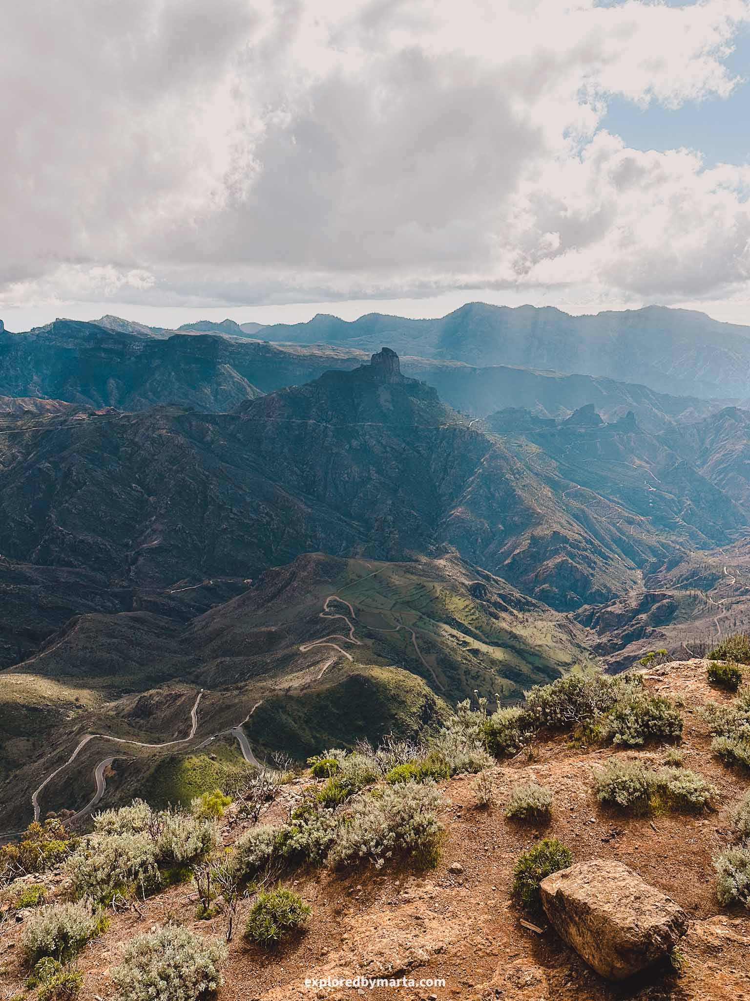 Gran Canaria, Spain-view from Cuevas de Caballero in Gran Canaria