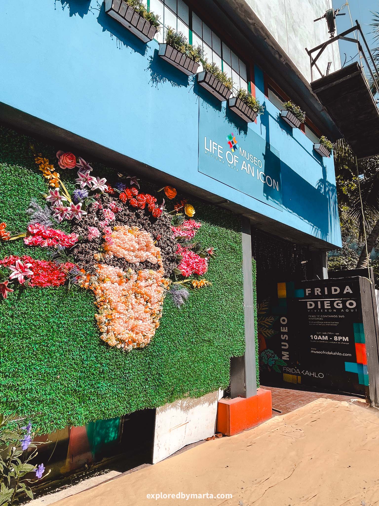 Playa del Carmen, Mexico-the Frida Kahlo Museum in Playa del Carmen
