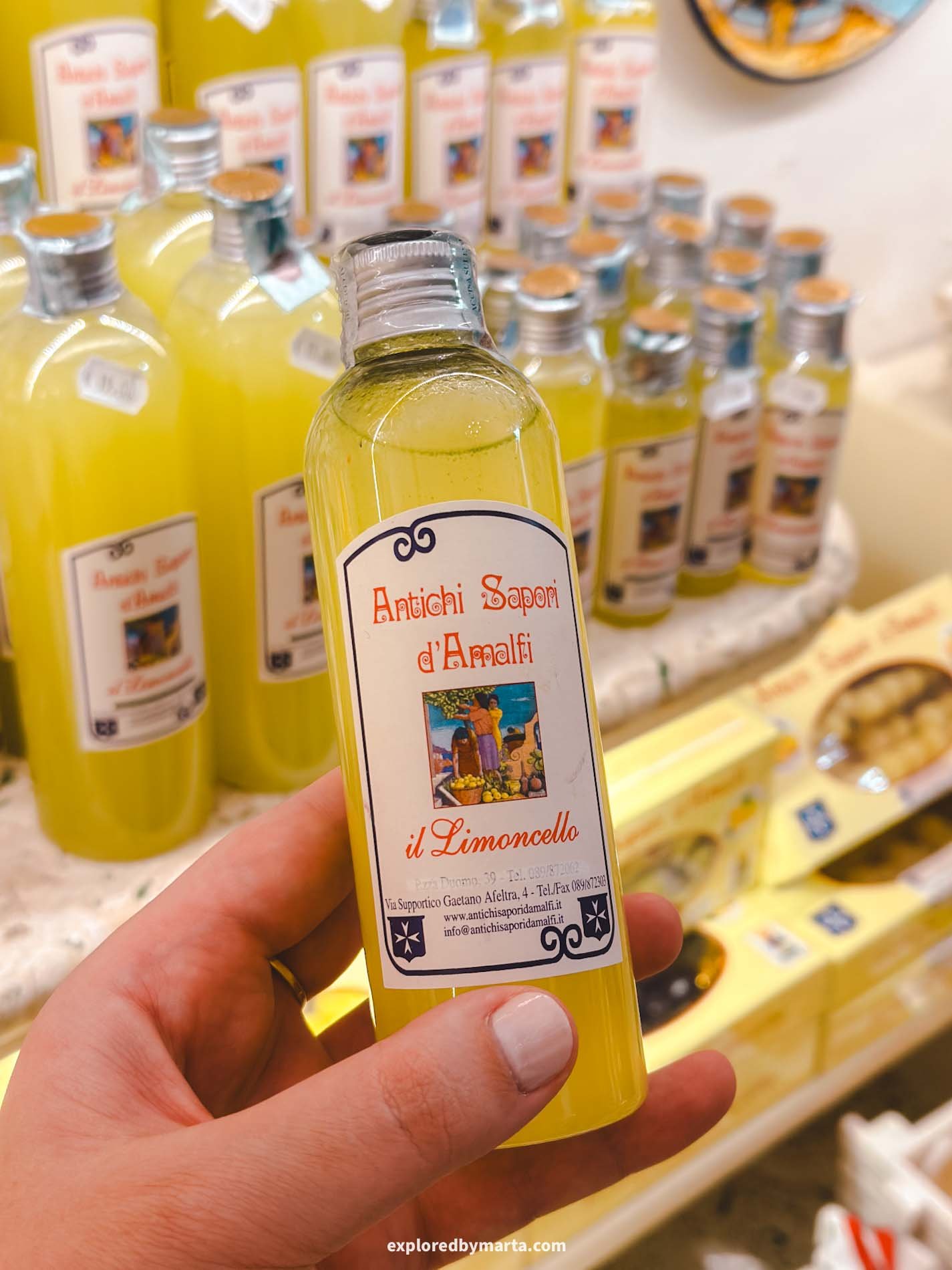 Amalfi Town, Italy-Antichi Sapori d'Amalfi family-run limoncello factory in the heart of Amalfi town