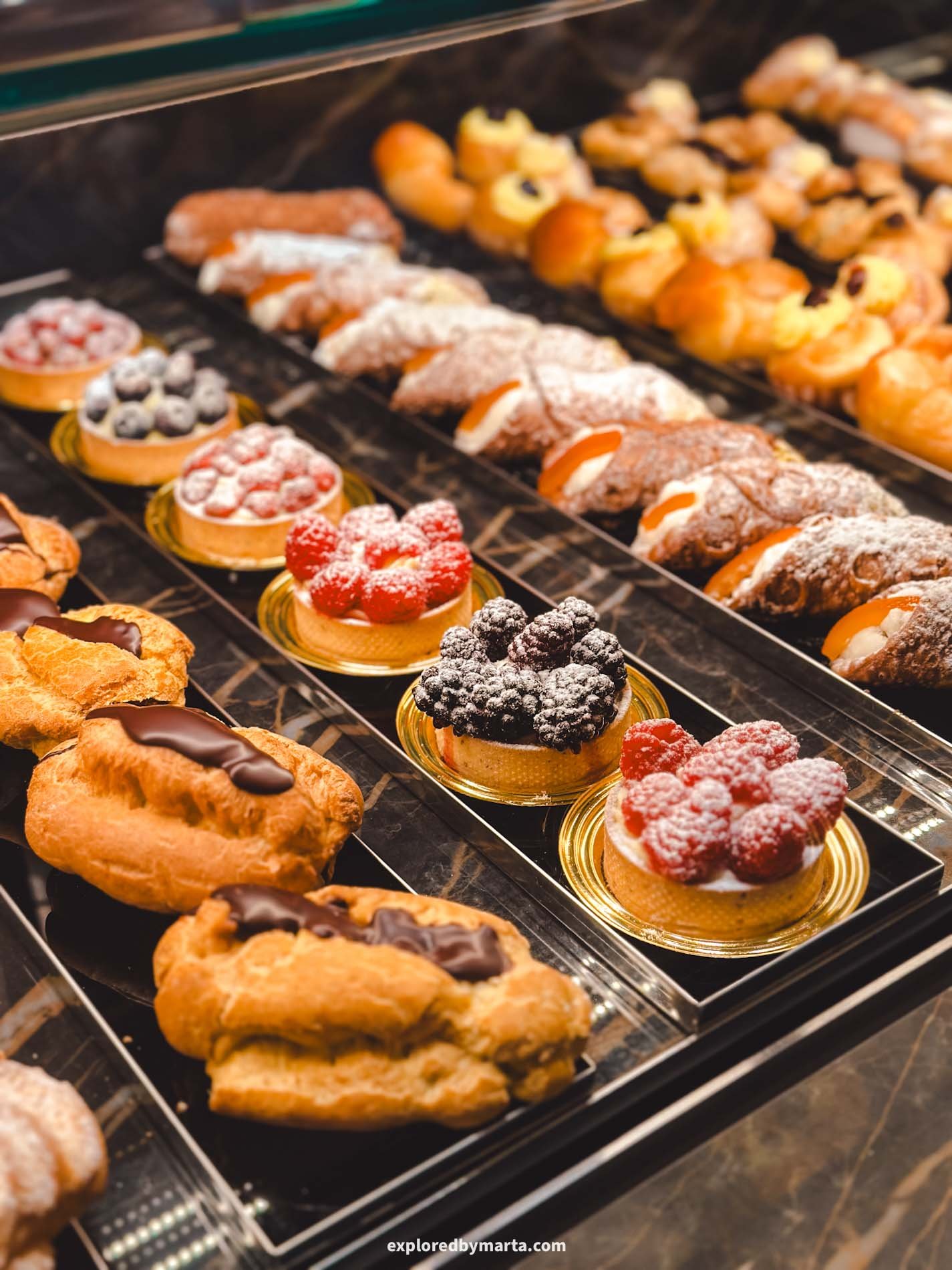 Amalfi Town, Italy-traditional breakfast pastries at Pasticceria Pansa Amalfi in Amalfi Town