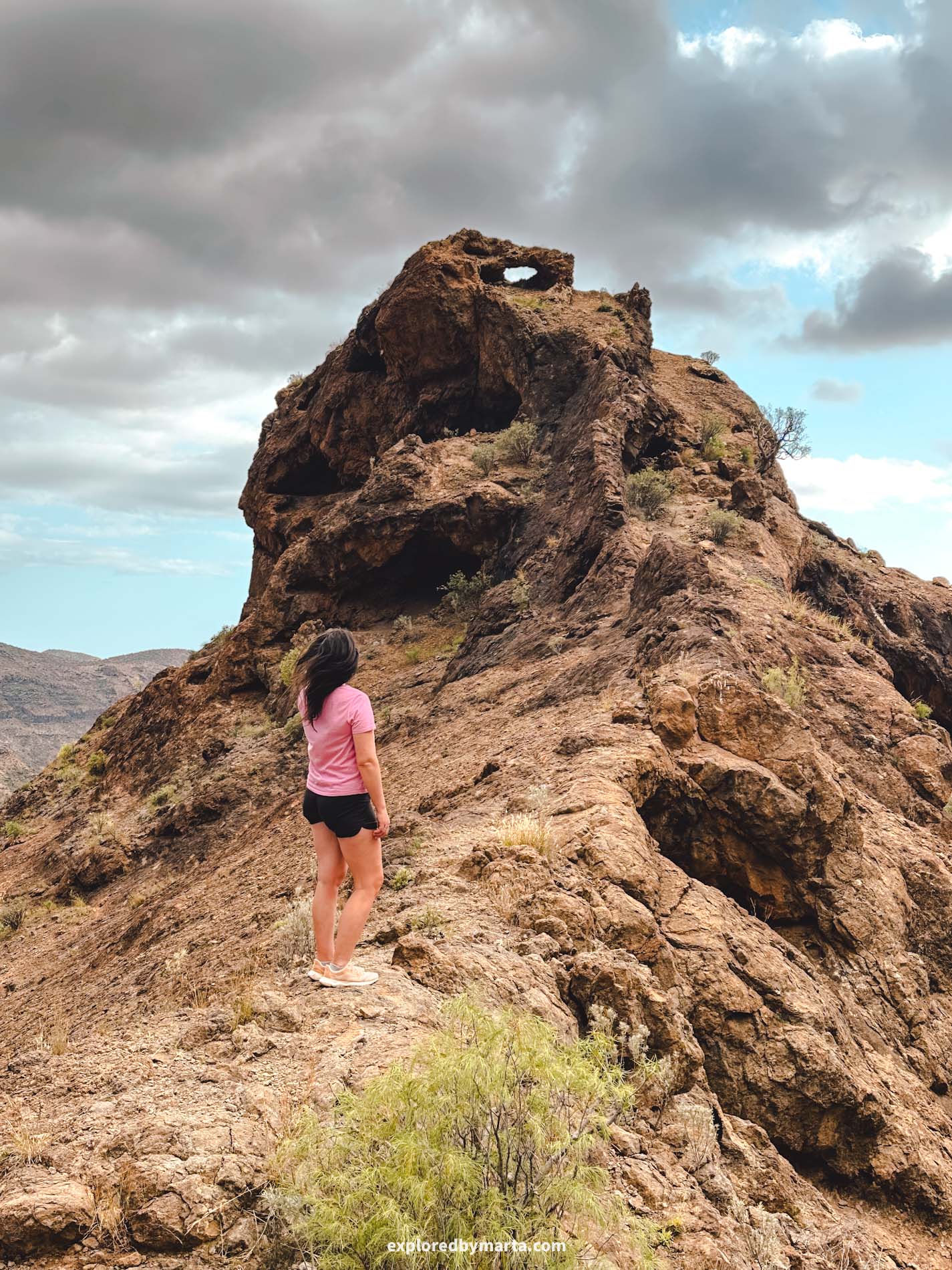 Gran Canaria, Spain-Arco del Elefante volcanic arch in shape of an elephant in Gran Canaria