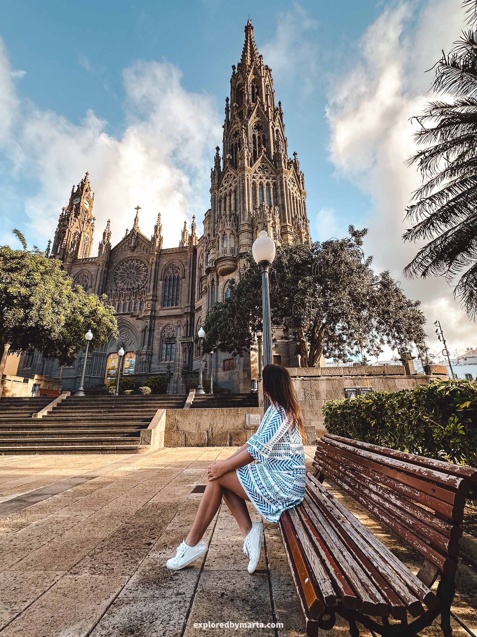 Gran Canaria, Spain-Arucas town in northern Gran Canaria is known for its NeoGothic cathedral