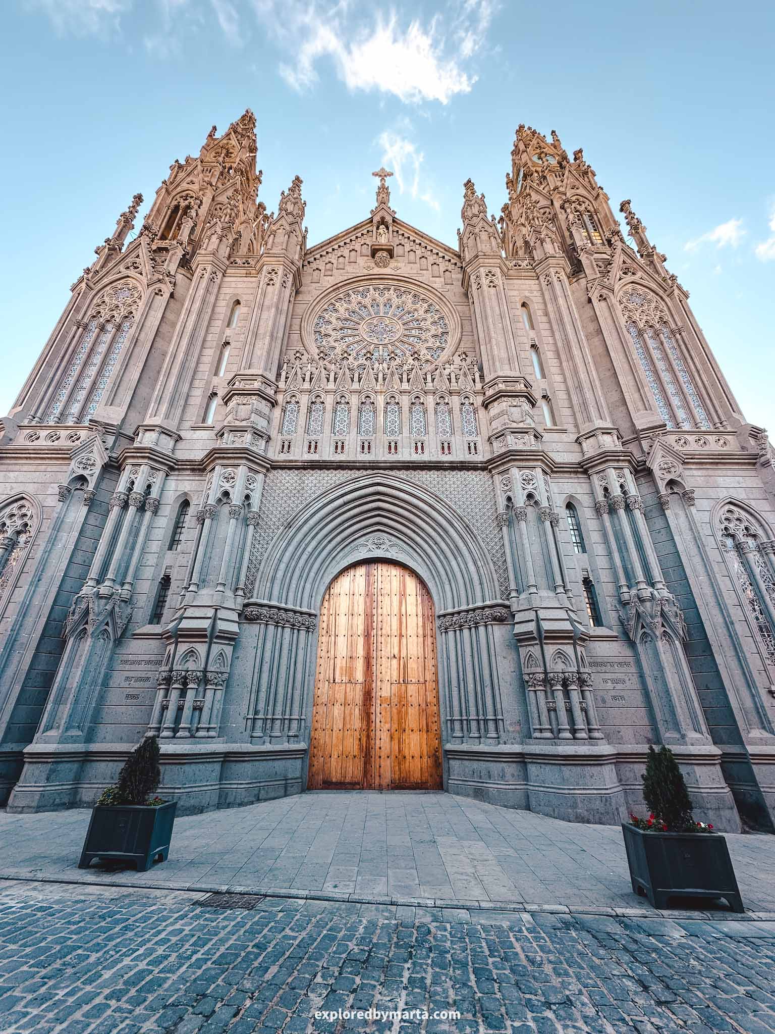 Gran Canaria, Spain-Arucas town in northern Gran Canaria is known for its NeoGothic cathedral