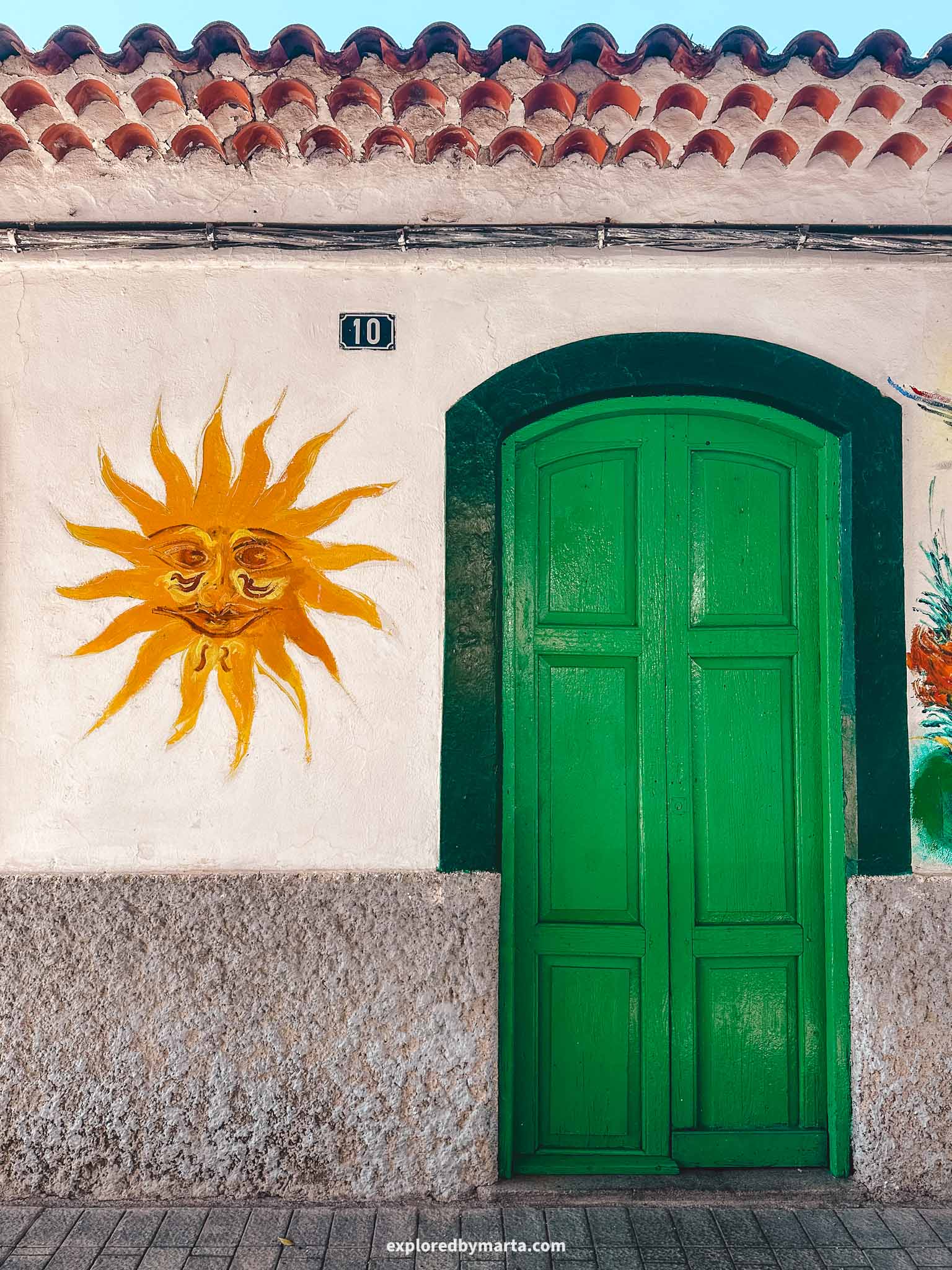 Gran Canaria, Spain-Fataga, the Valley of a Thousand Palms, is a picturesque mountain village in Gran Canaria