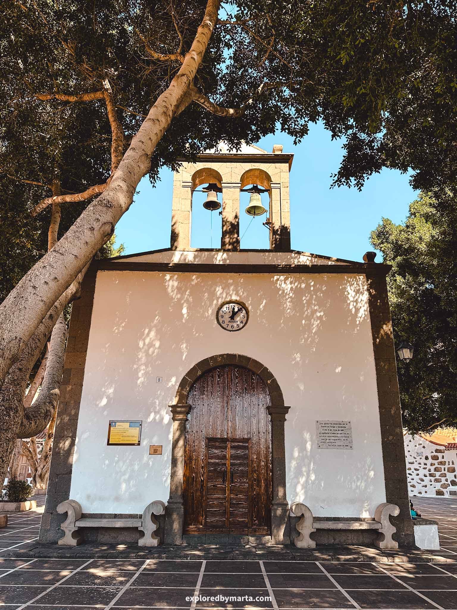 Gran Canaria, Spain-Fataga, the Valley of a Thousand Palms, is a picturesque mountain village in Gran Canaria