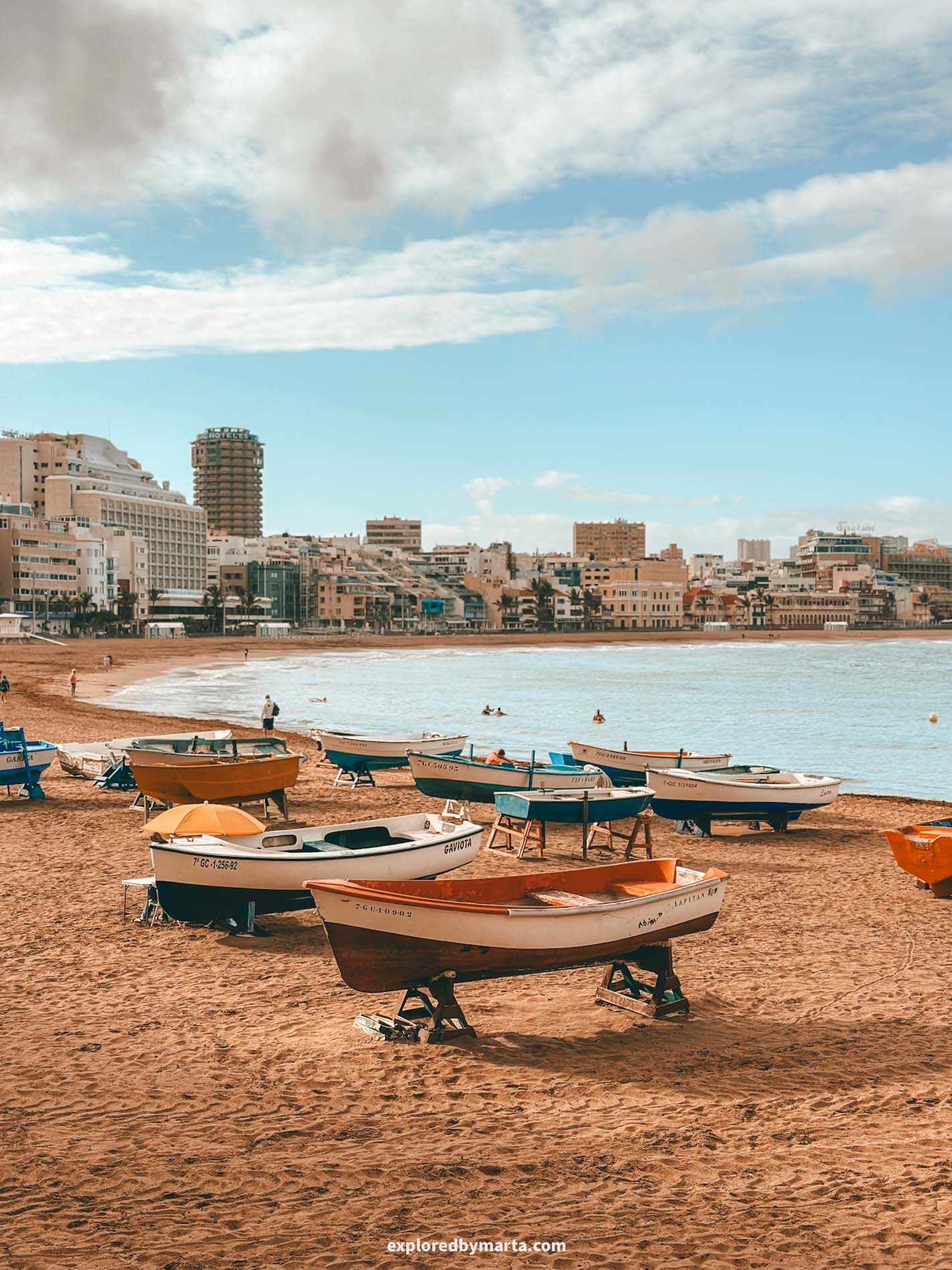 Gran Canaria, Spain-Las Canteras Beach in Las Palmas de Gran Canaria