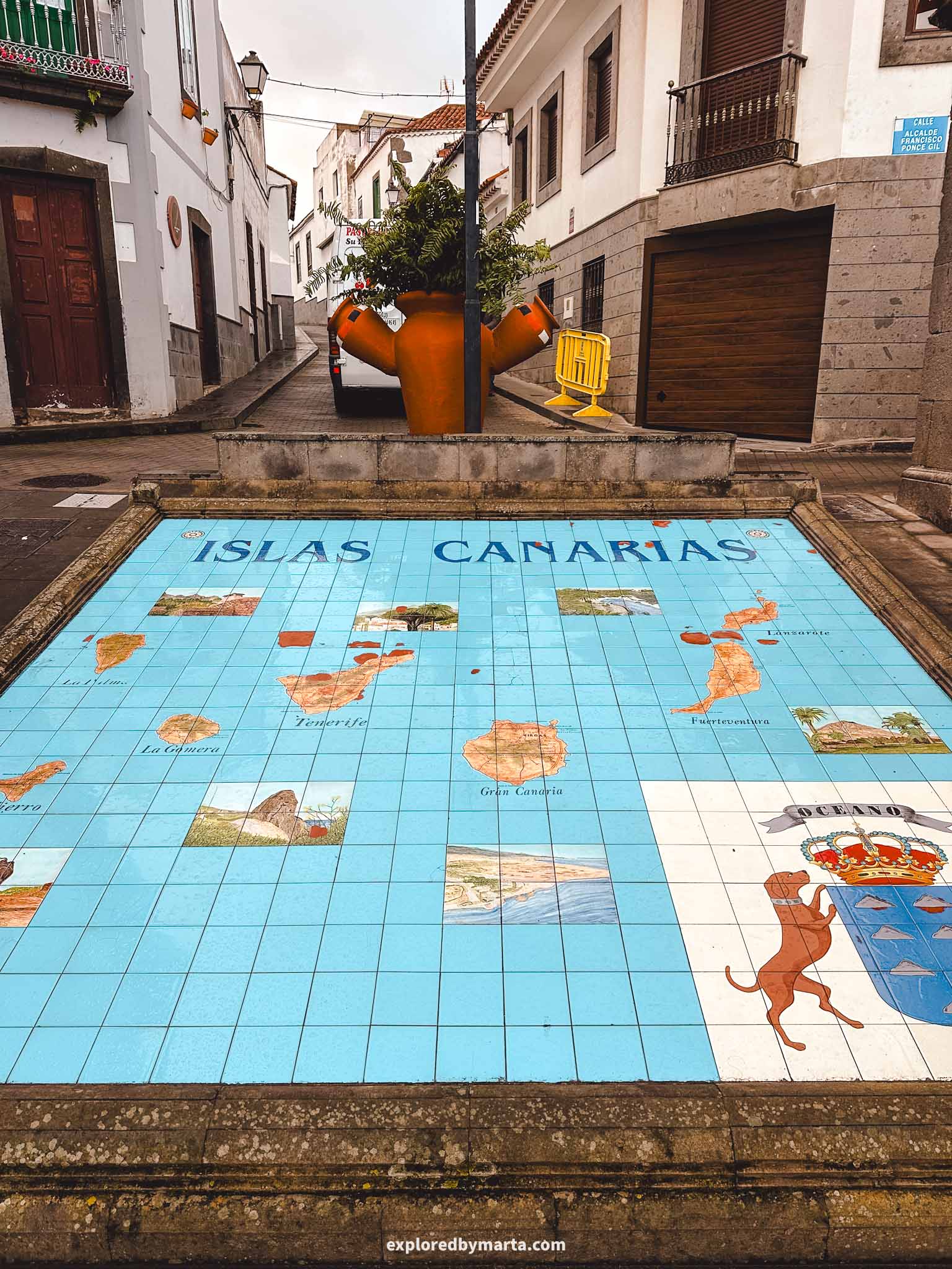 Gran Canaria, Spain-Paseo de Canarias in Firgas, the Village of Water in Gran Canaria