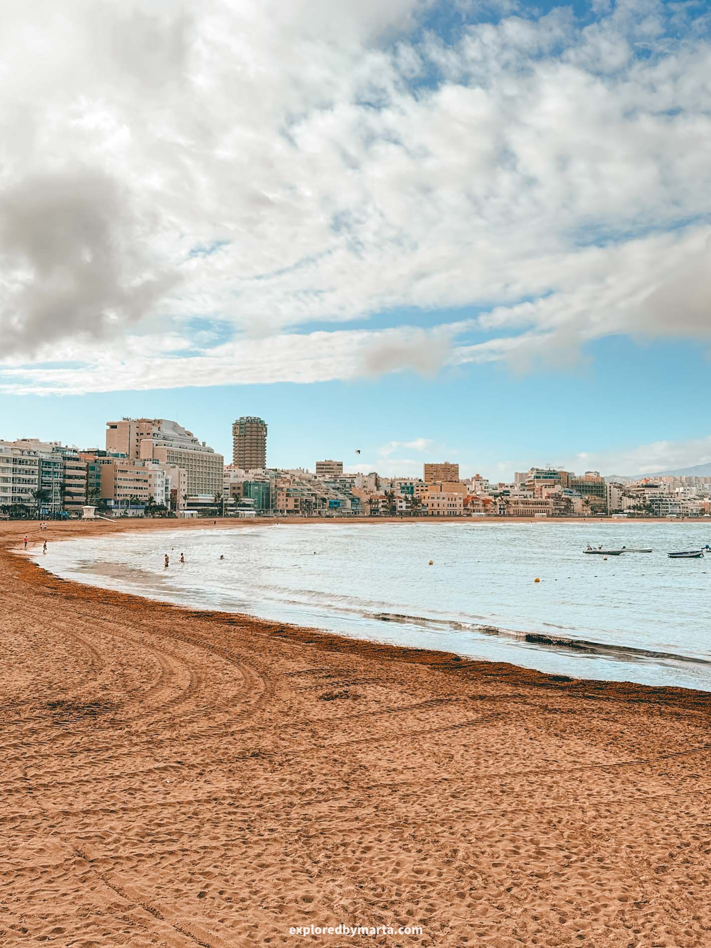 Gran Canaria, Spain-Playa de Las Canteras in las Palmas de Gran Canaria